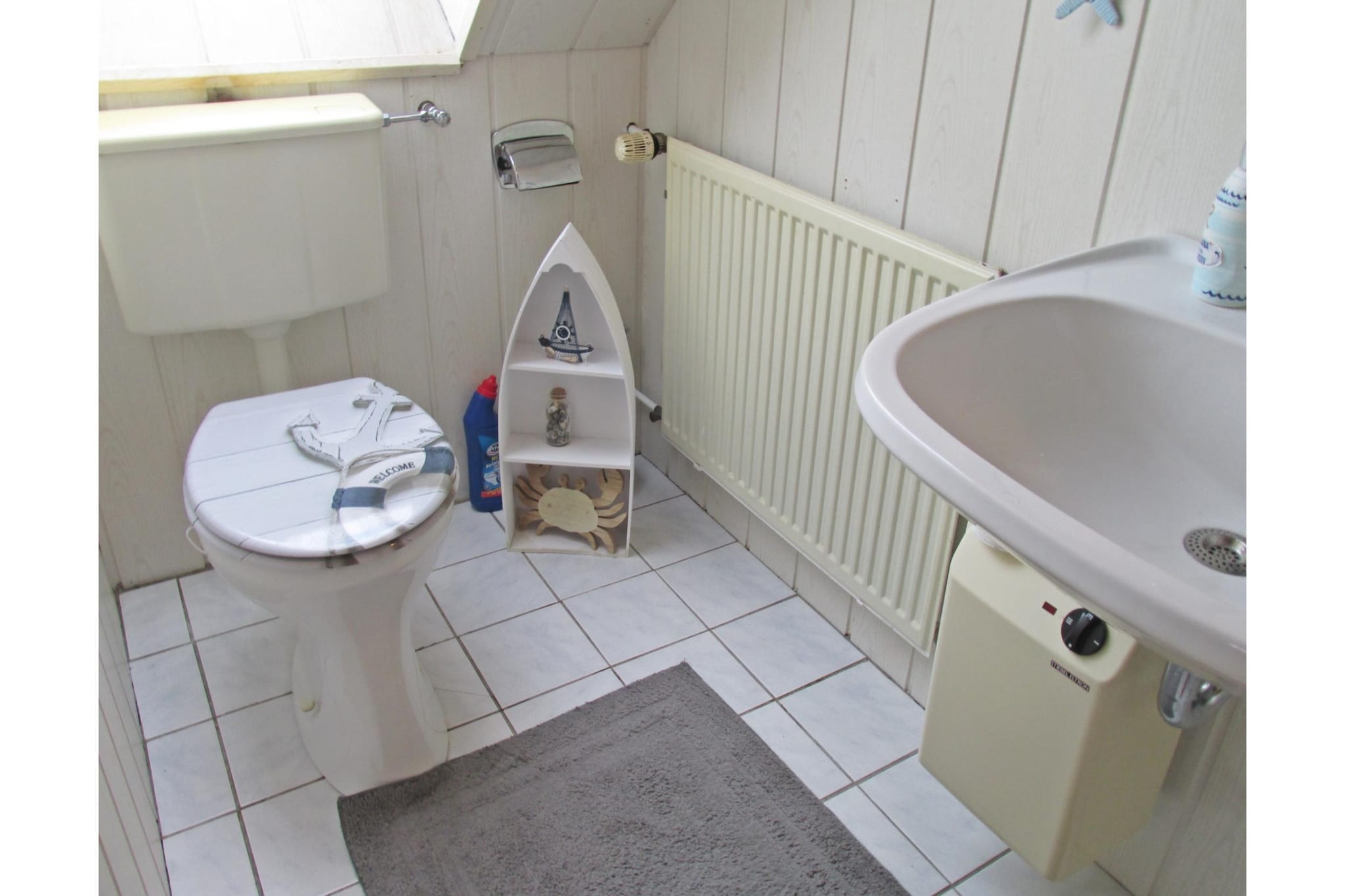 Ferienwohnung im Obergeschoss 18 - Badkamer