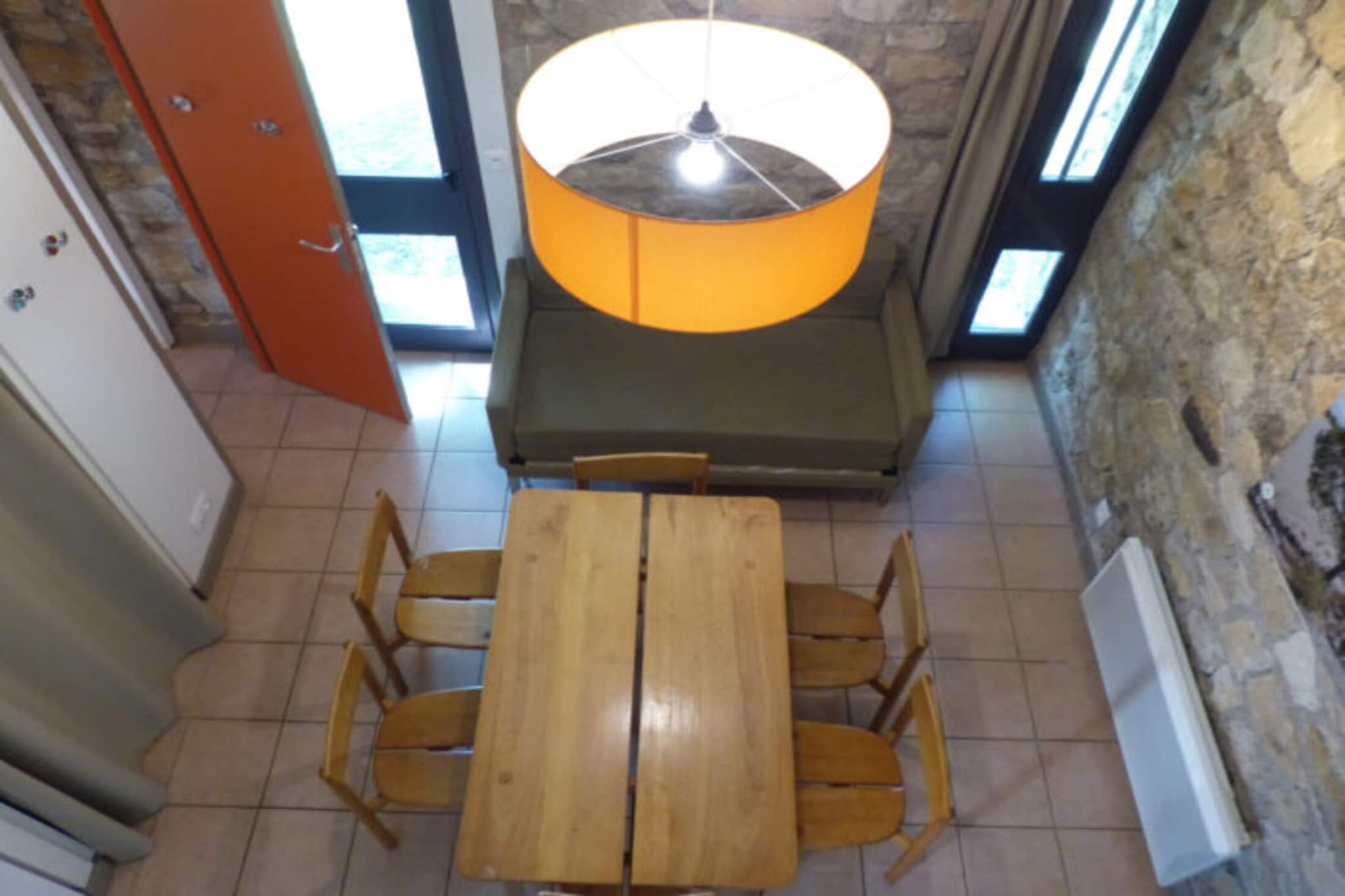 Domaine des Vans 2-Bedroom Cottage with Mezzanine - 5 people - Salon