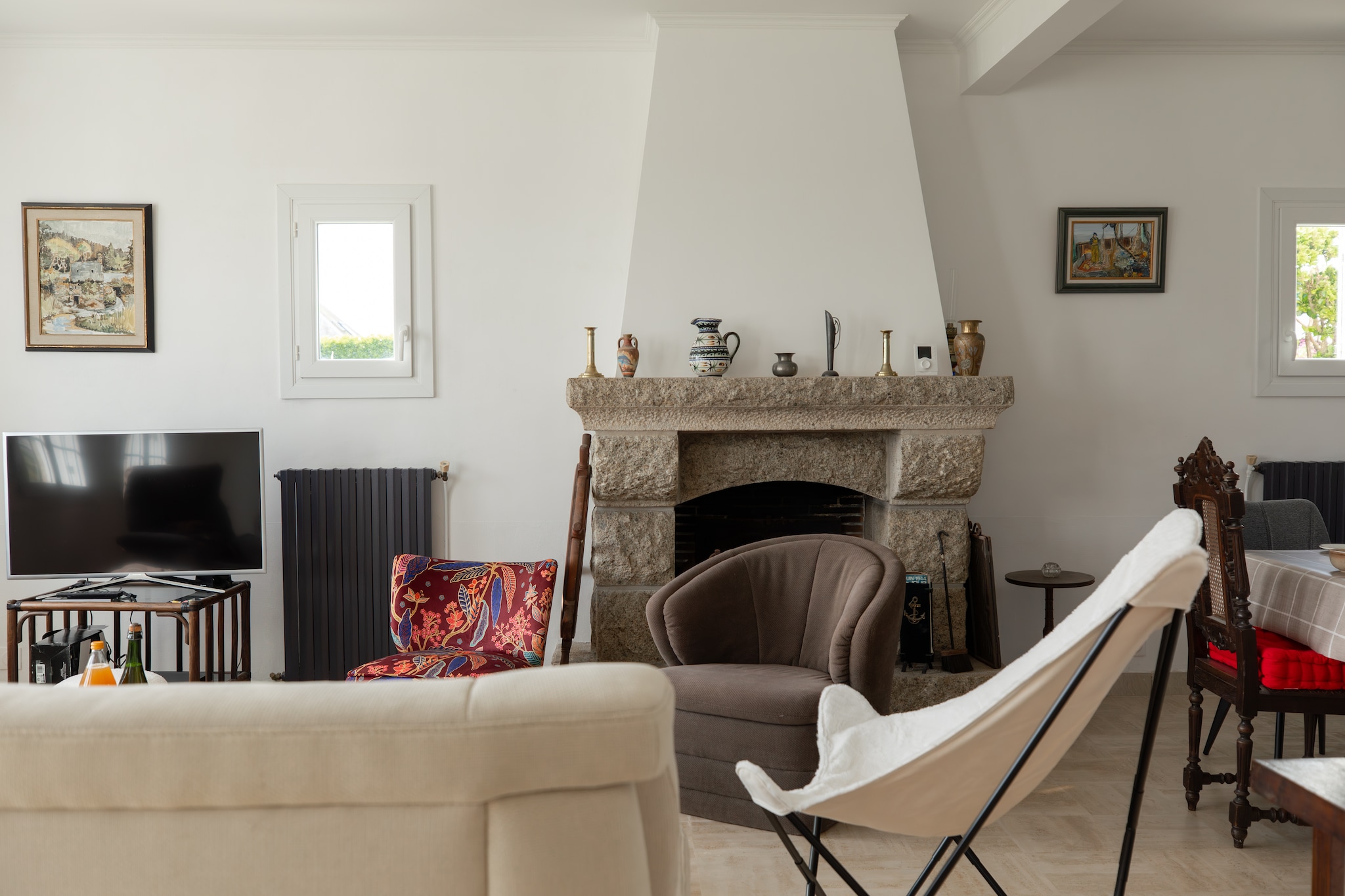 Maison de vacances vue panoramique sur la mer - Wohnzimmer