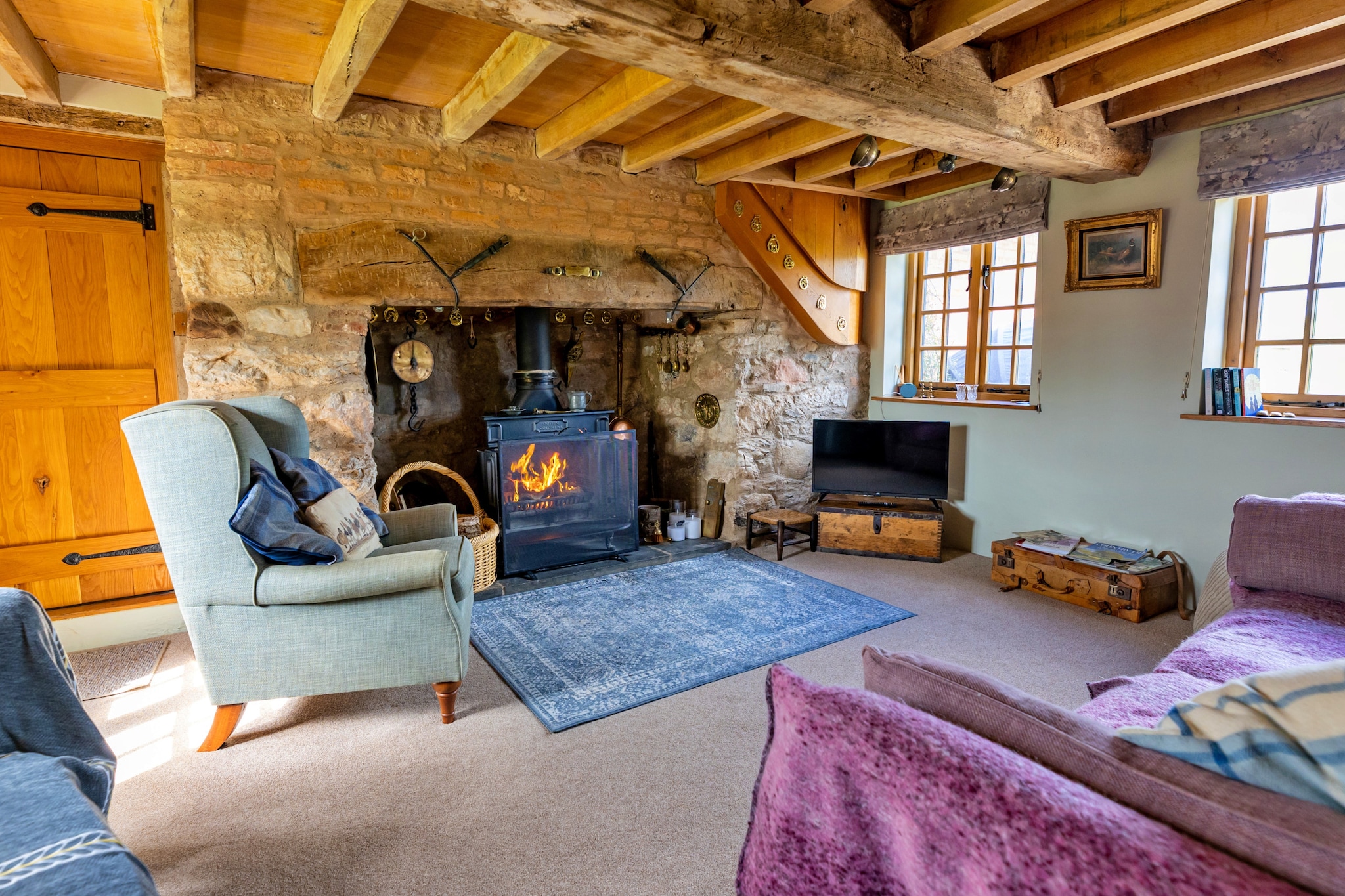 Waen Farm Cottage - Woonkamer