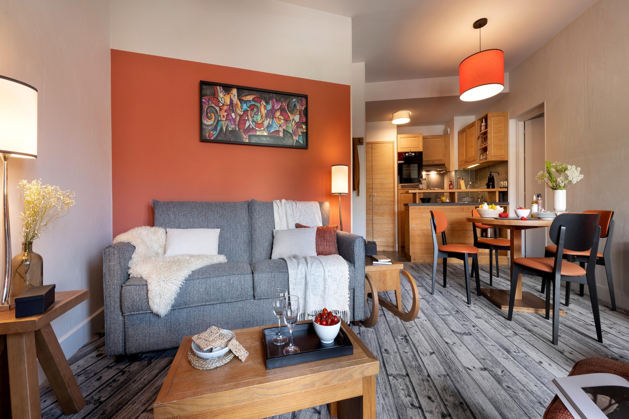 Residence P&V Premium les Terrasses d'Eos Apartment 4 people - 1 bedroom - Balcony - Mountain view - Salon