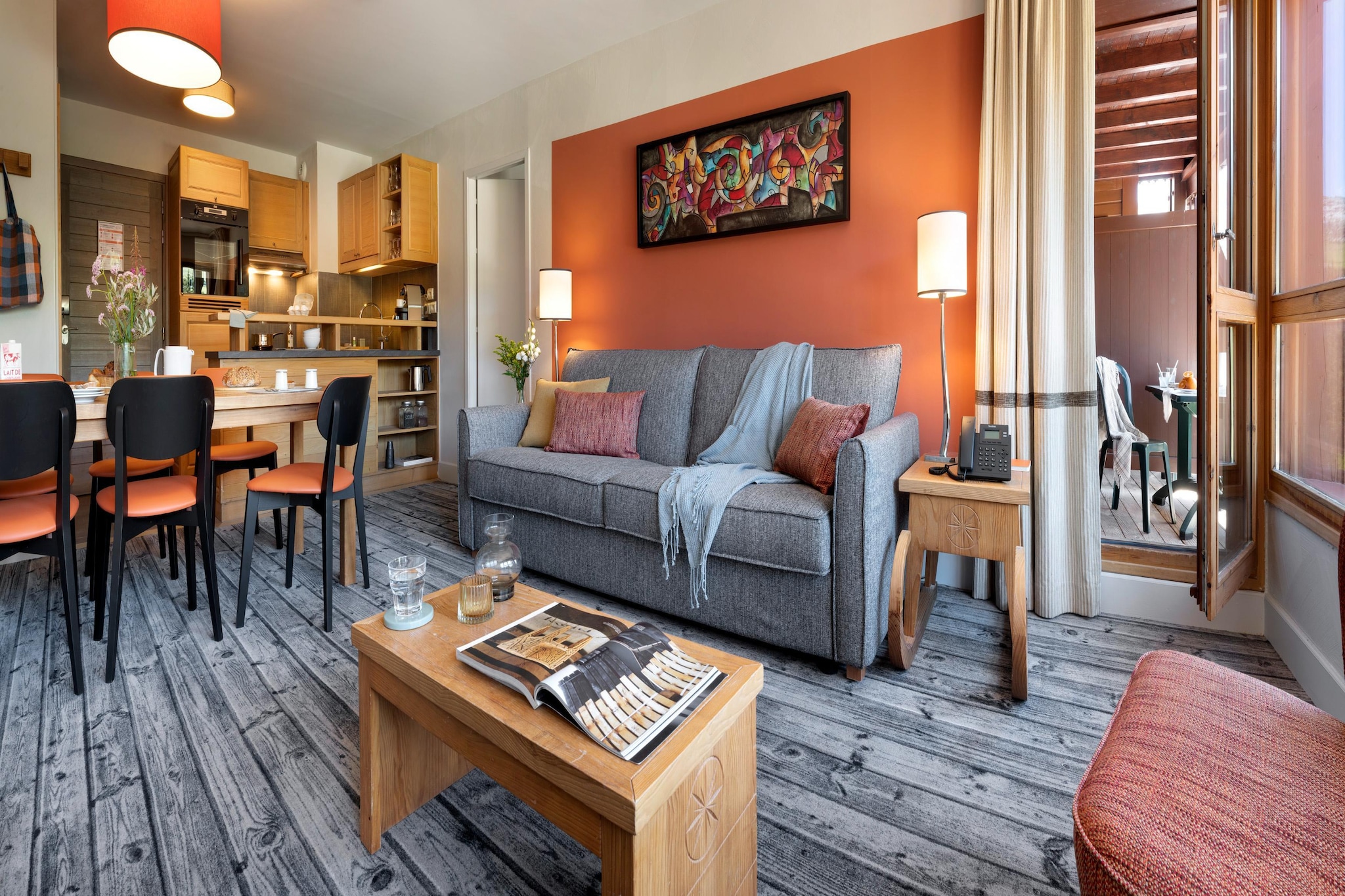 Residence P&V Premium les Terrasses d'Eos Apartment 6 people - 2 bedrooms - Balcony - Mountain view - Salon