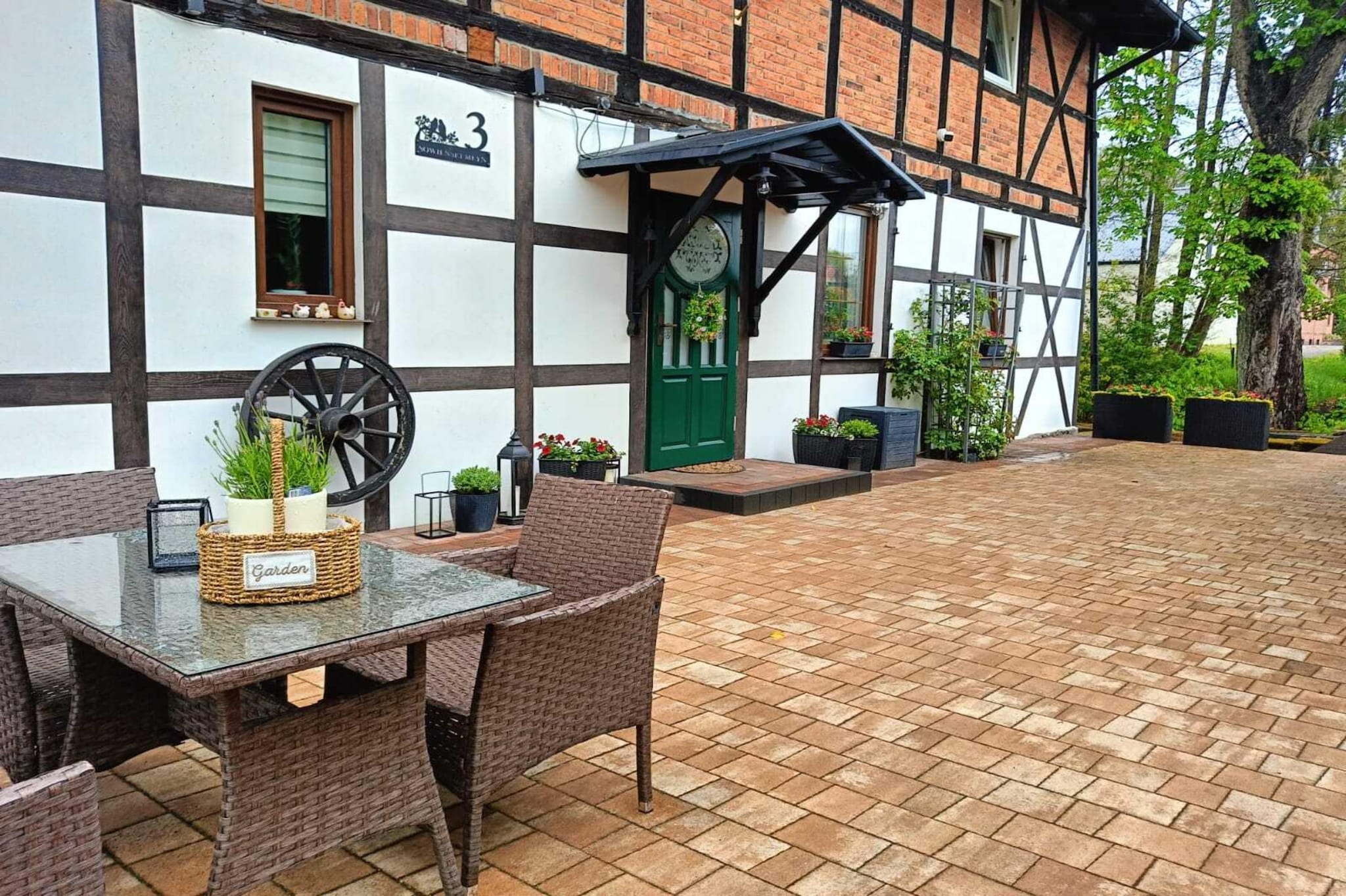 Dom wakacyjny w Sowieńskim Młynie dla max 16 osób - Terrasbalkon
