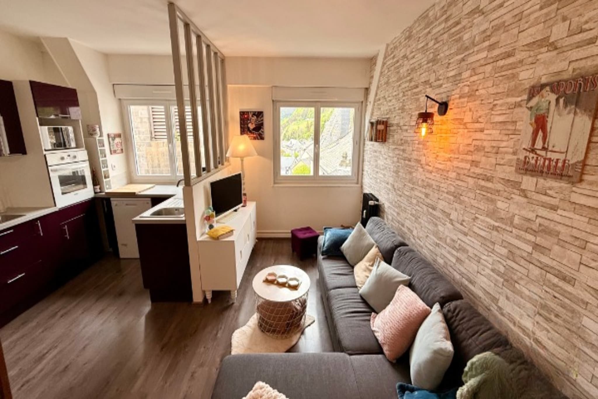 Le Bardet 304 Le Mont Dore 4/6 pers - Woonkamer