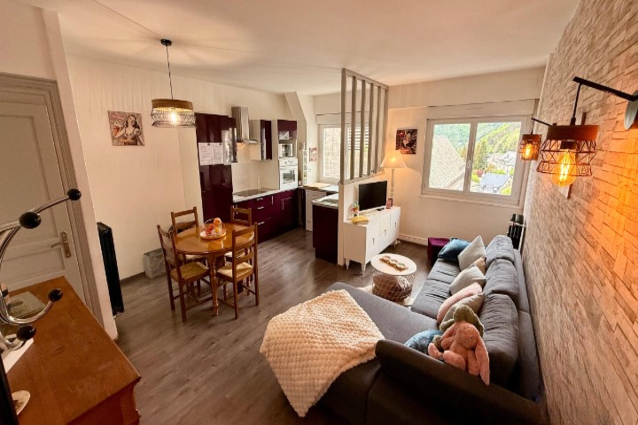 Le Bardet 304 Le Mont Dore 4/6 pers - Woonkamer