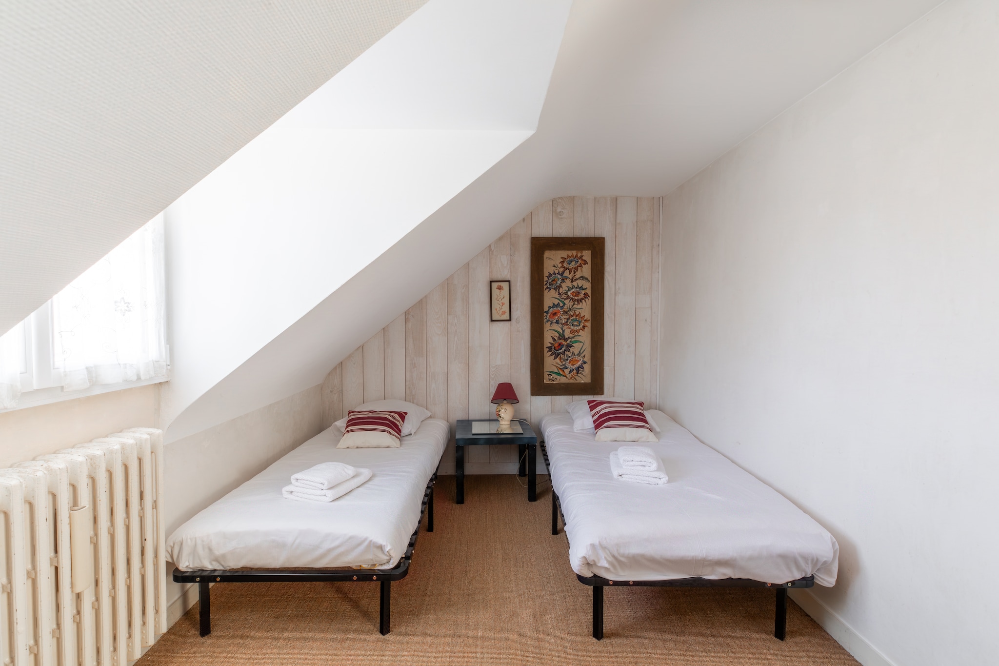 Gemütliches Ferienhaus mit Kamin in Porspoder - Slaapkamer