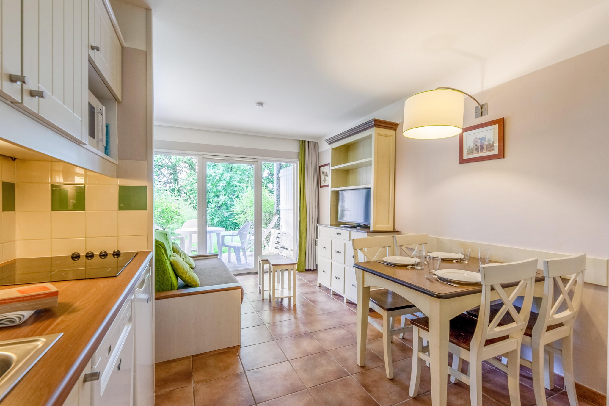 Pierre & Vacances Village Normandy Garden Studio 3 people - 1 sleeping alcove - Terrace - Garden Level - Quartier du Hameau district