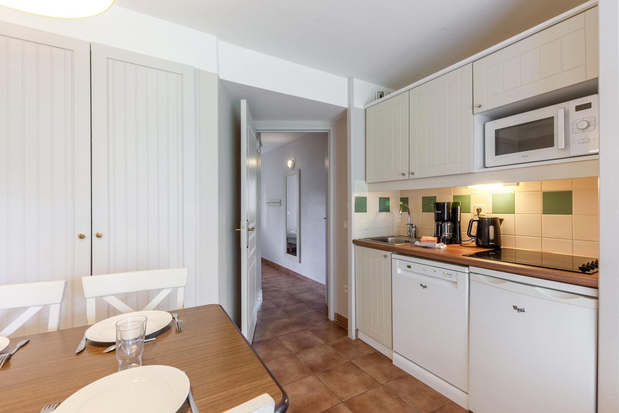 Pierre & Vacances Village Normandy Garden Studio 3 people - 1 sleeping alcove - Terrace - Garden Level - Quartier du Hameau district - Keuken
