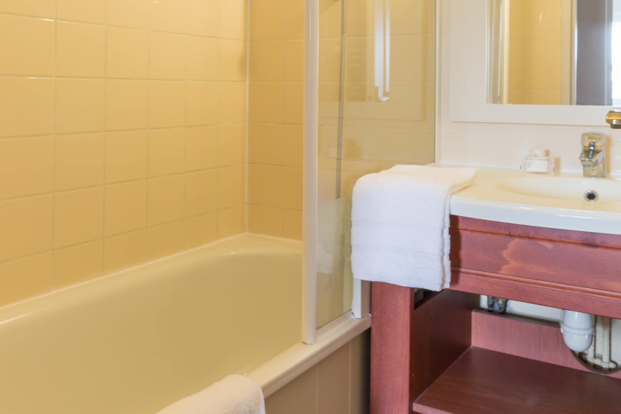 Pierre & Vacances Village Normandy Garden Apartment 6 people - 1 bedroom + 1 sleeping alcove - Duplex - Balcony - Quartier du Hameau district - Badkamer