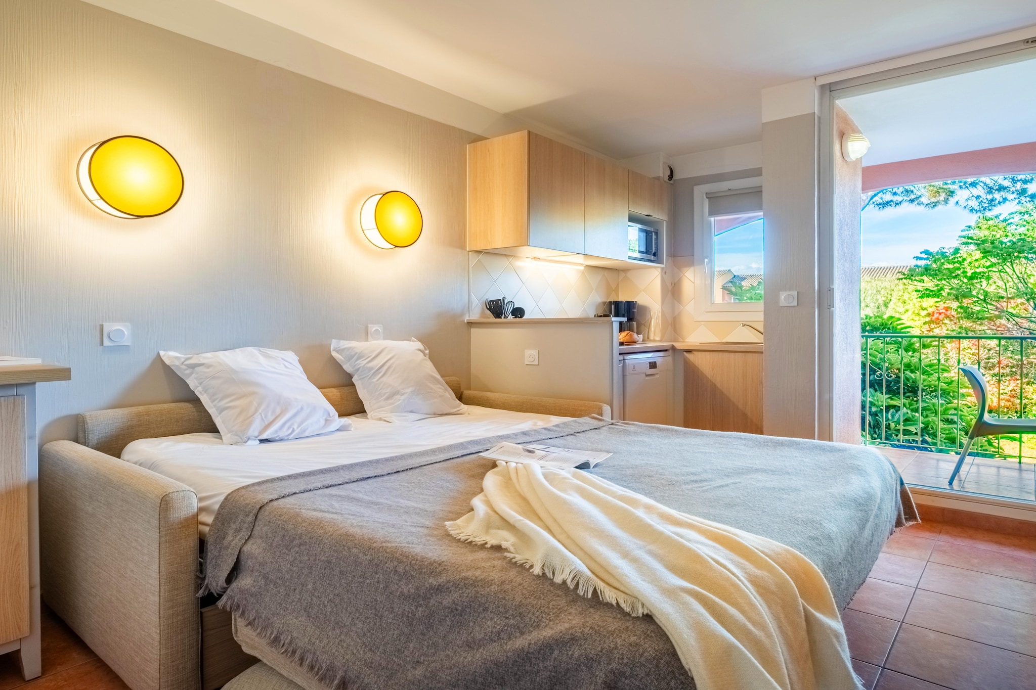 P&V Premium les Rives de Cannes Mandelieu Studio 4 people - 1 sleeping alcove - Terrace or balcony - Renovated