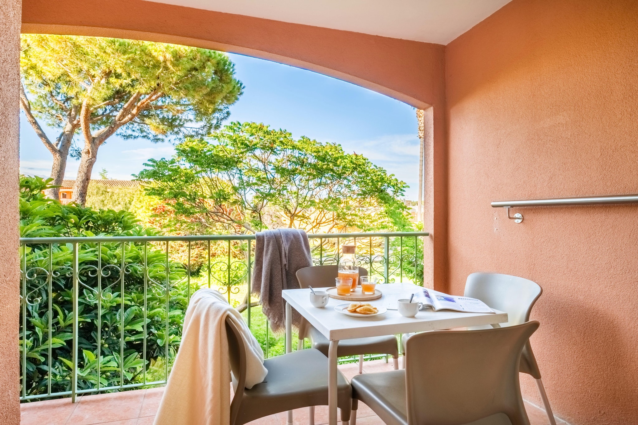 P&V Premium les Rives de Cannes Mandelieu Studio 4 people - 1 sleeping alcove - Terrace or balcony - Renovated - Terrasbalkon