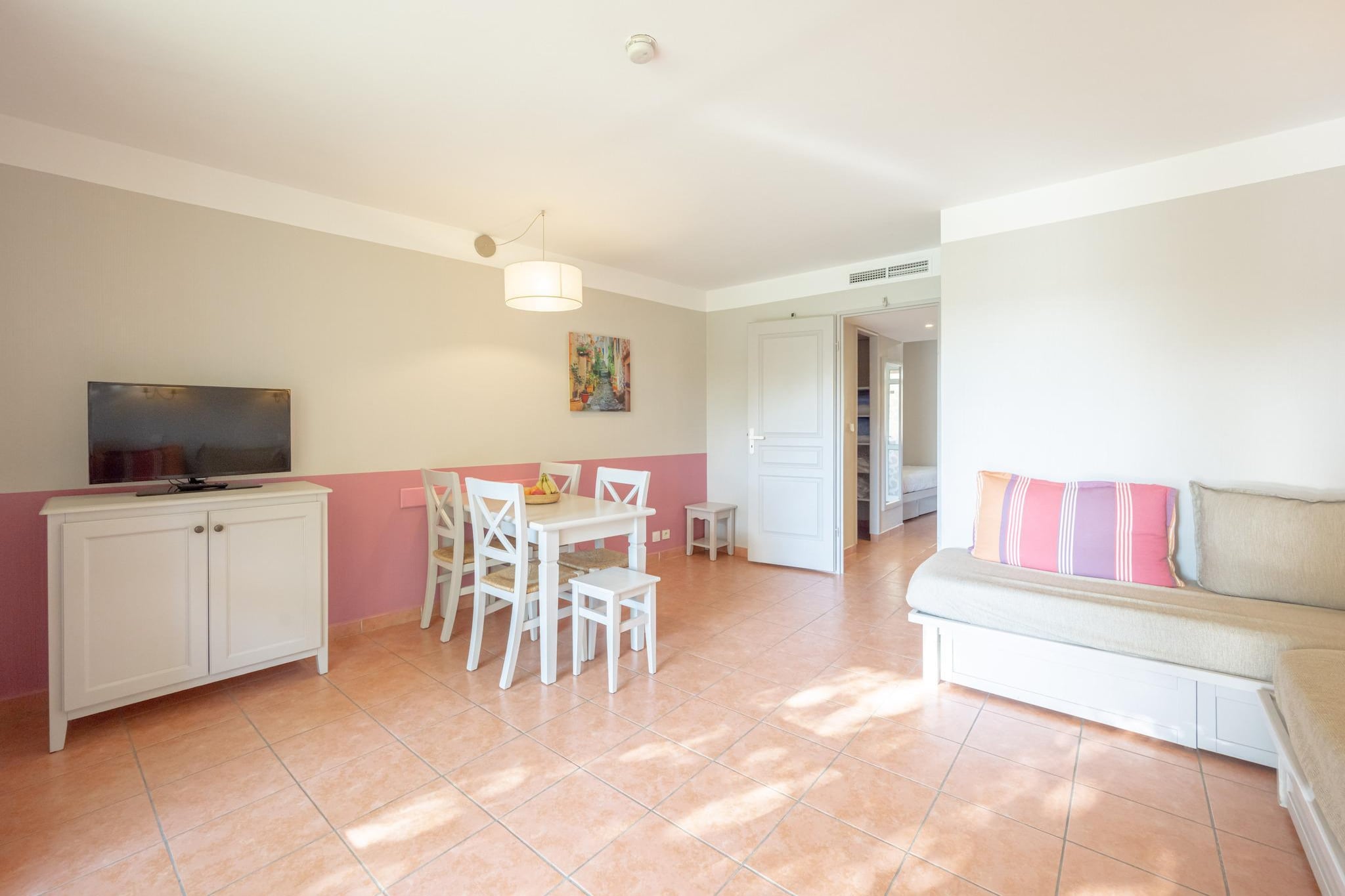 P&V Premium les Rives de Cannes Mandelieu Apartment 5 people - 1 bedroom - Terrace or balcony - Woonkamer