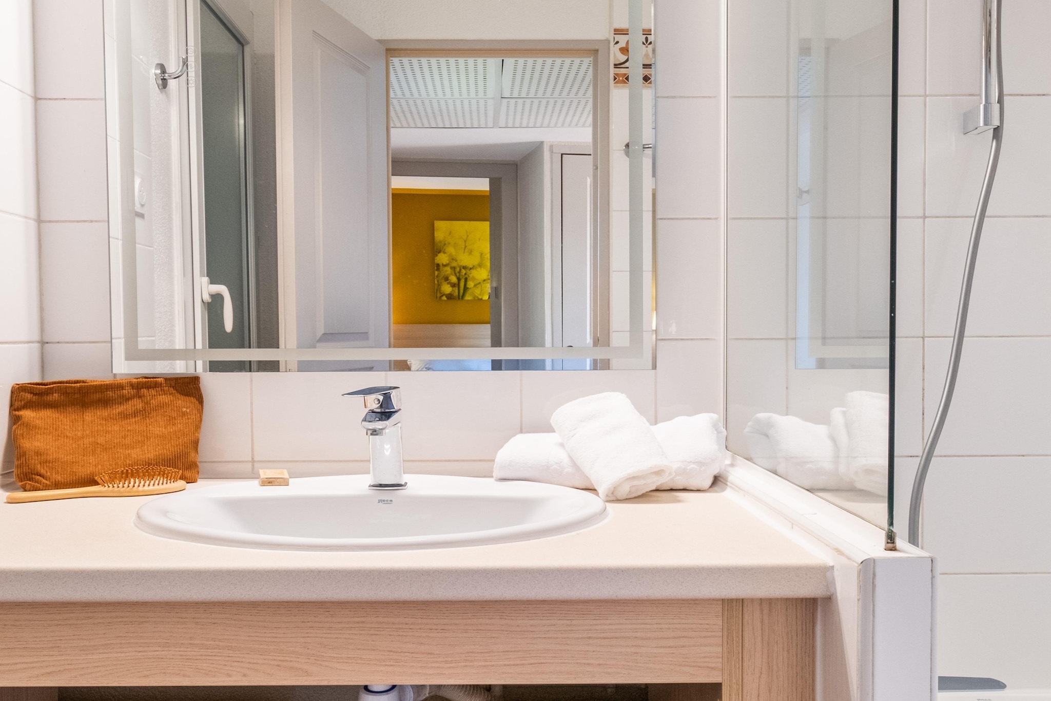 P&V Premium les Rives de Cannes Mandelieu Apartment 5 people - 1 bedroom - Terrace or balcony - River view - Renovated - Salle de bain