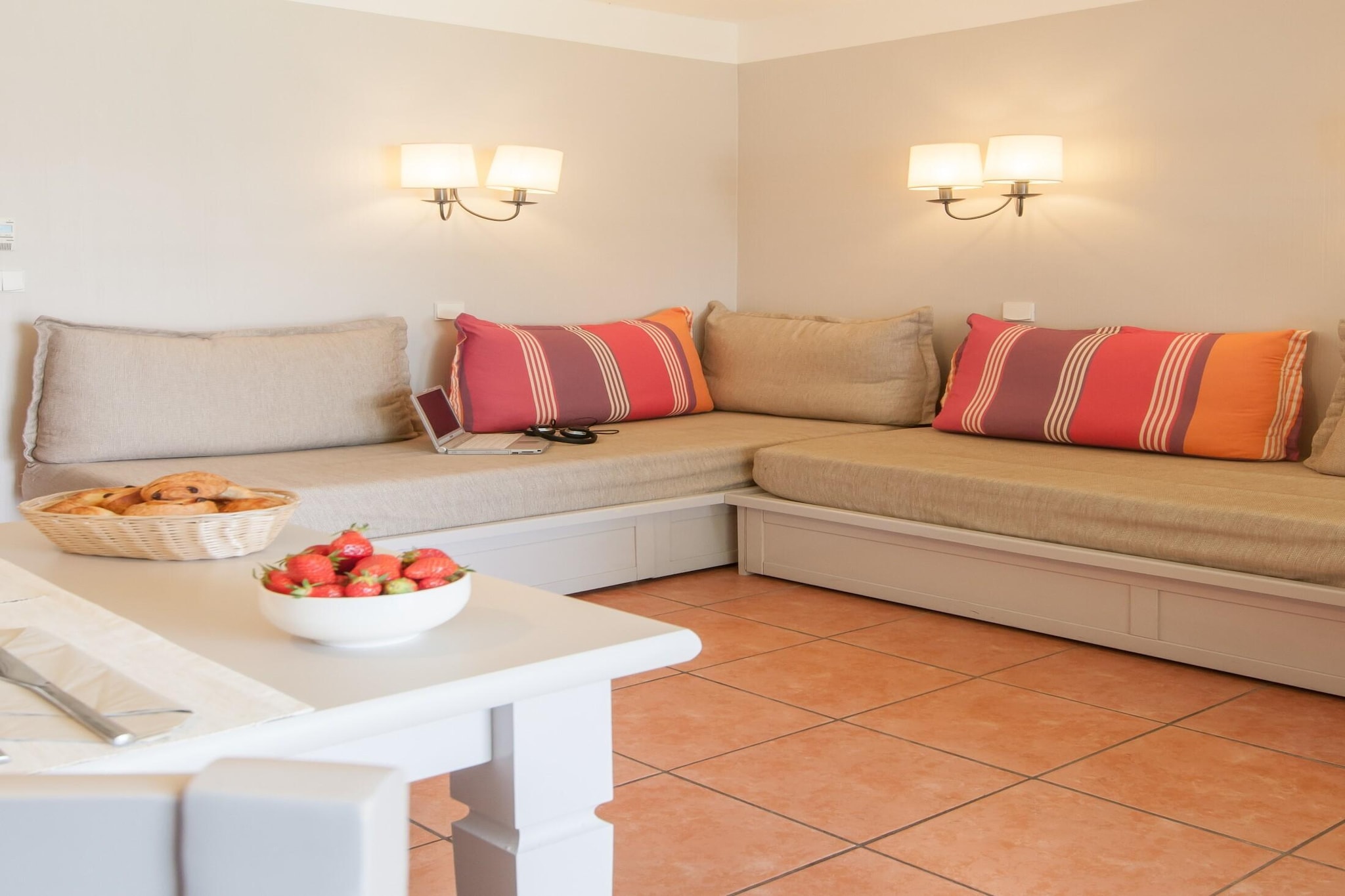 P&V Premium les Rives de Cannes Mandelieu Apartment 6 people - 2 bedrooms - Terrace or balcony - Woonkamer