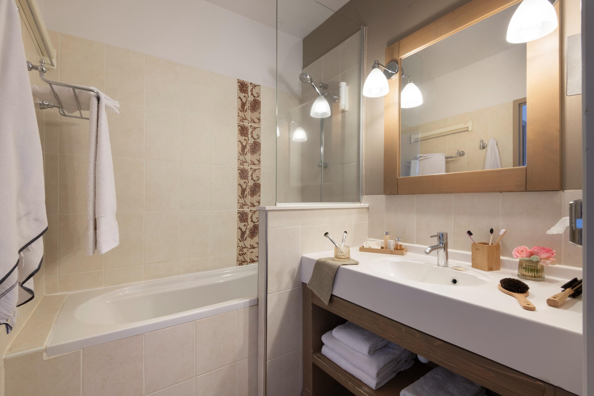 P&V Premium Résidence & Spa à Houlgate House 4 people - 1 bedroom - Duplex - Terrace - Badkamer