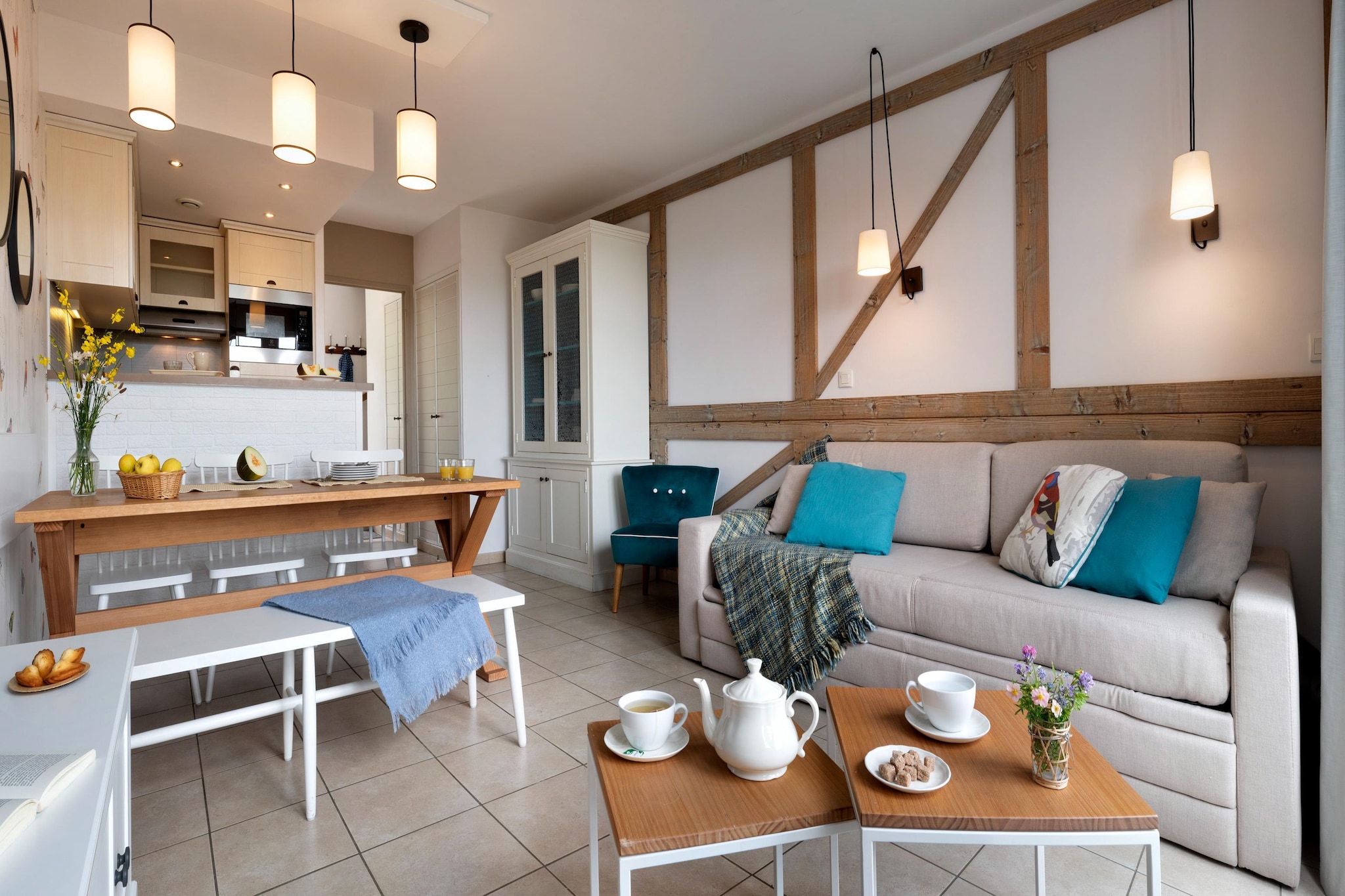 P&V Premium Résidence & Spa à Houlgate House 6 people - 2 bedrooms - Duplex -Terrace