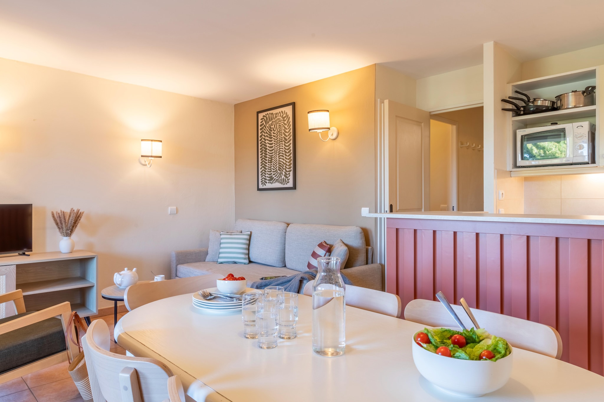 Pierre & Vacances Village Pont Royal en Provence Apartment 6 people - 1 bedroom + 1 sleeping alcove - Balcony or terrace - Air-conditioned - Renovated - Dining room