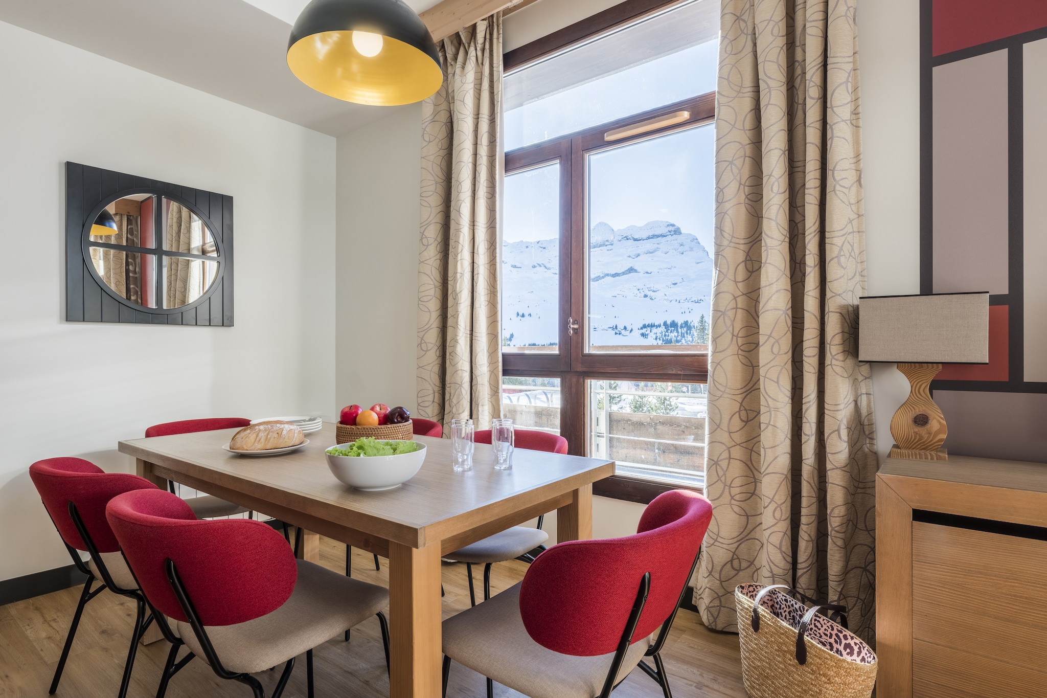 P&V Premium les Terrasses d'Helios Apartment 6 people - 2 bedrooms - Balcony - Salle à manger