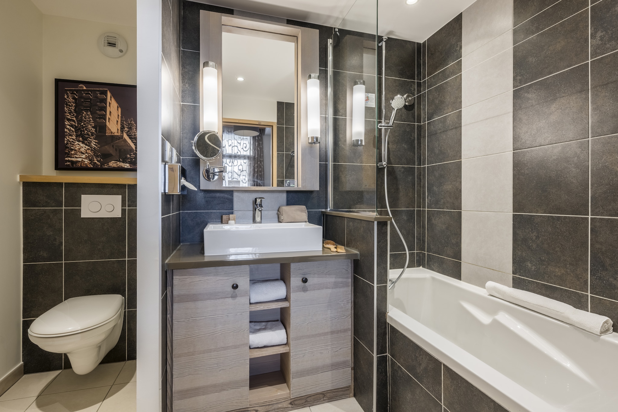 P&V Premium les Terrasses d'Helios Apartment 6 people - 2 bedrooms - Balcony - Salle de bain