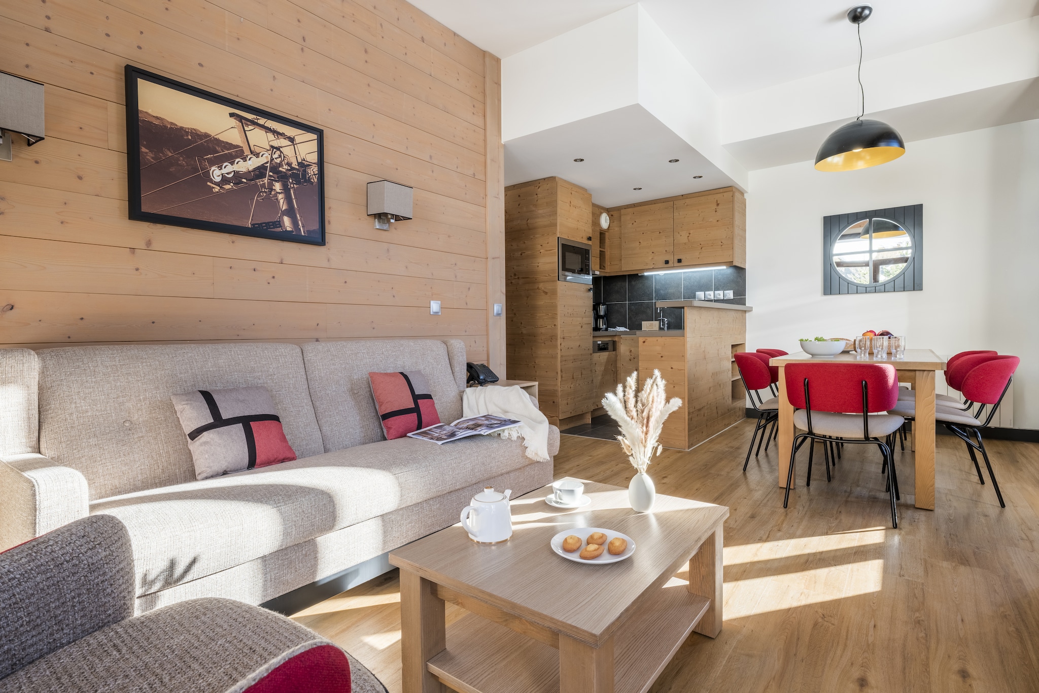 P&V Premium les Terrasses d'Helios Apartment 6 people - 2 bedrooms - Balcony - Salon