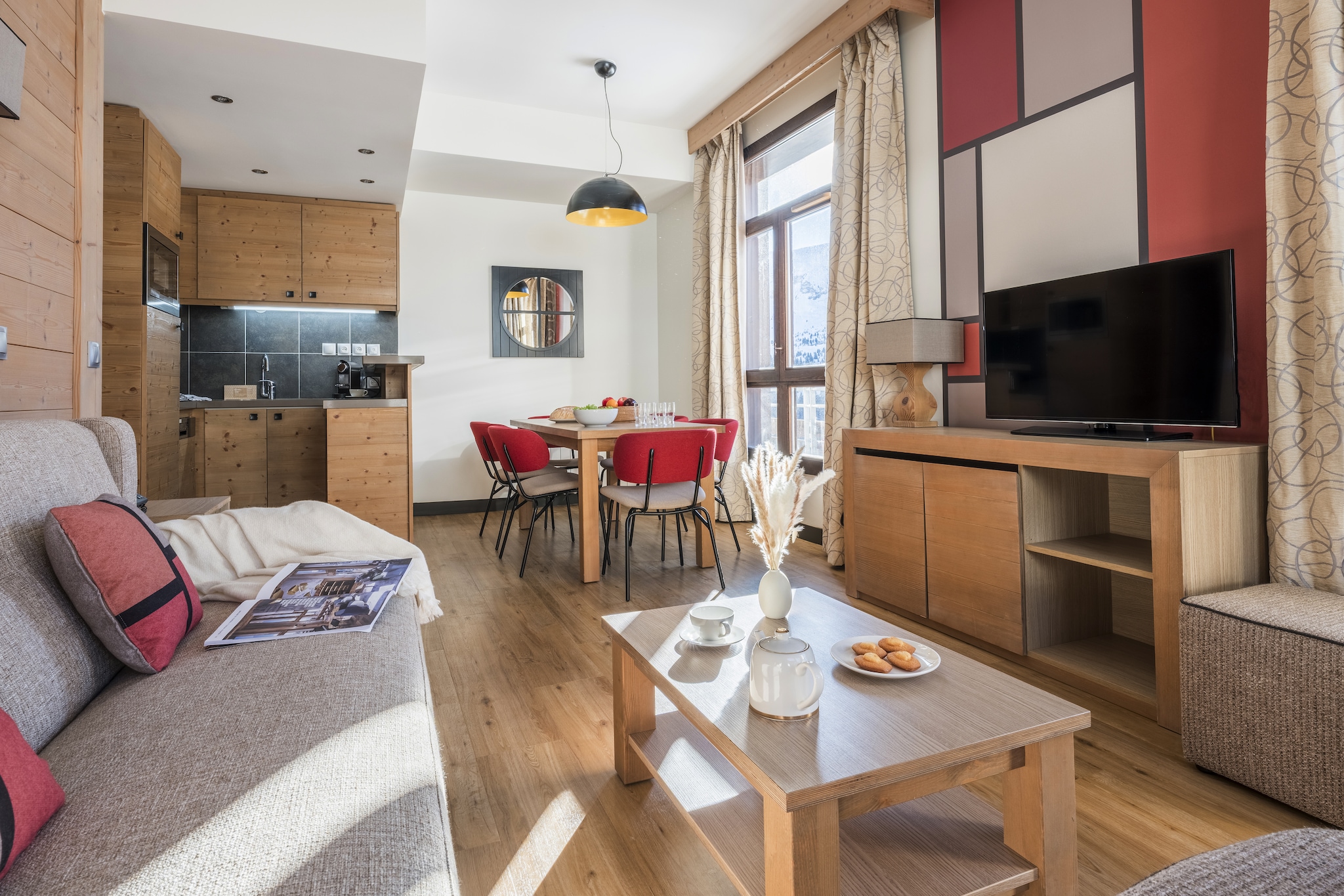 P&V Premium les Terrasses d'Helios Apartment 6 people - 2 bedrooms - Balcony - Salon