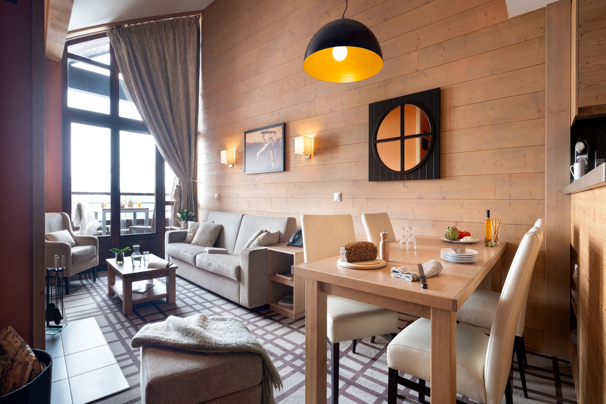 P&V Premium les Terrasses d'Helios Apartment 6 people - 2 bedrooms - Balcony - Mountain view - Sunday - Salle à manger