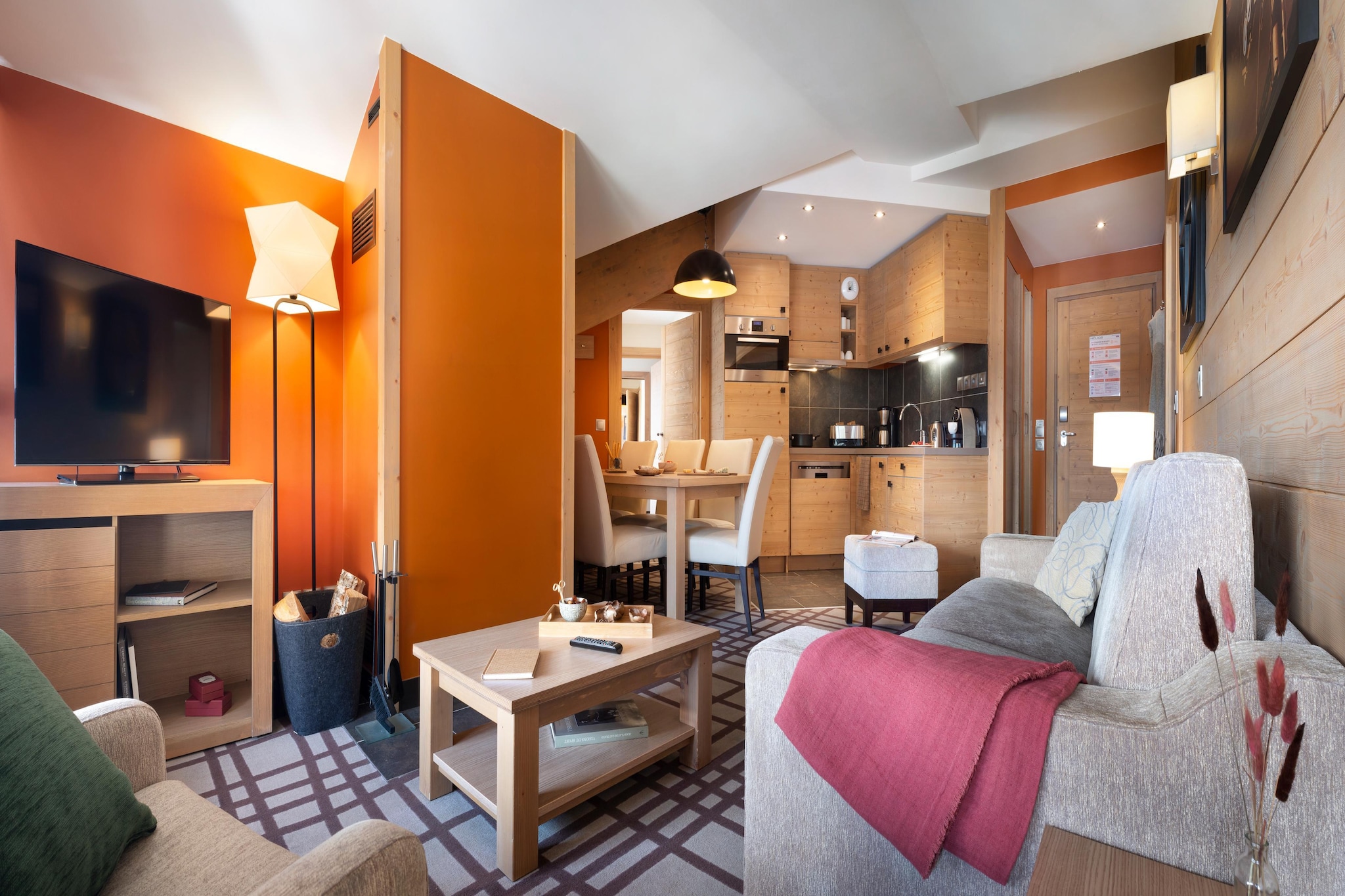 P&V Premium les Terrasses d'Helios Apartment 8 people - 3 bedrooms - Balcony - Mountain view - Salon