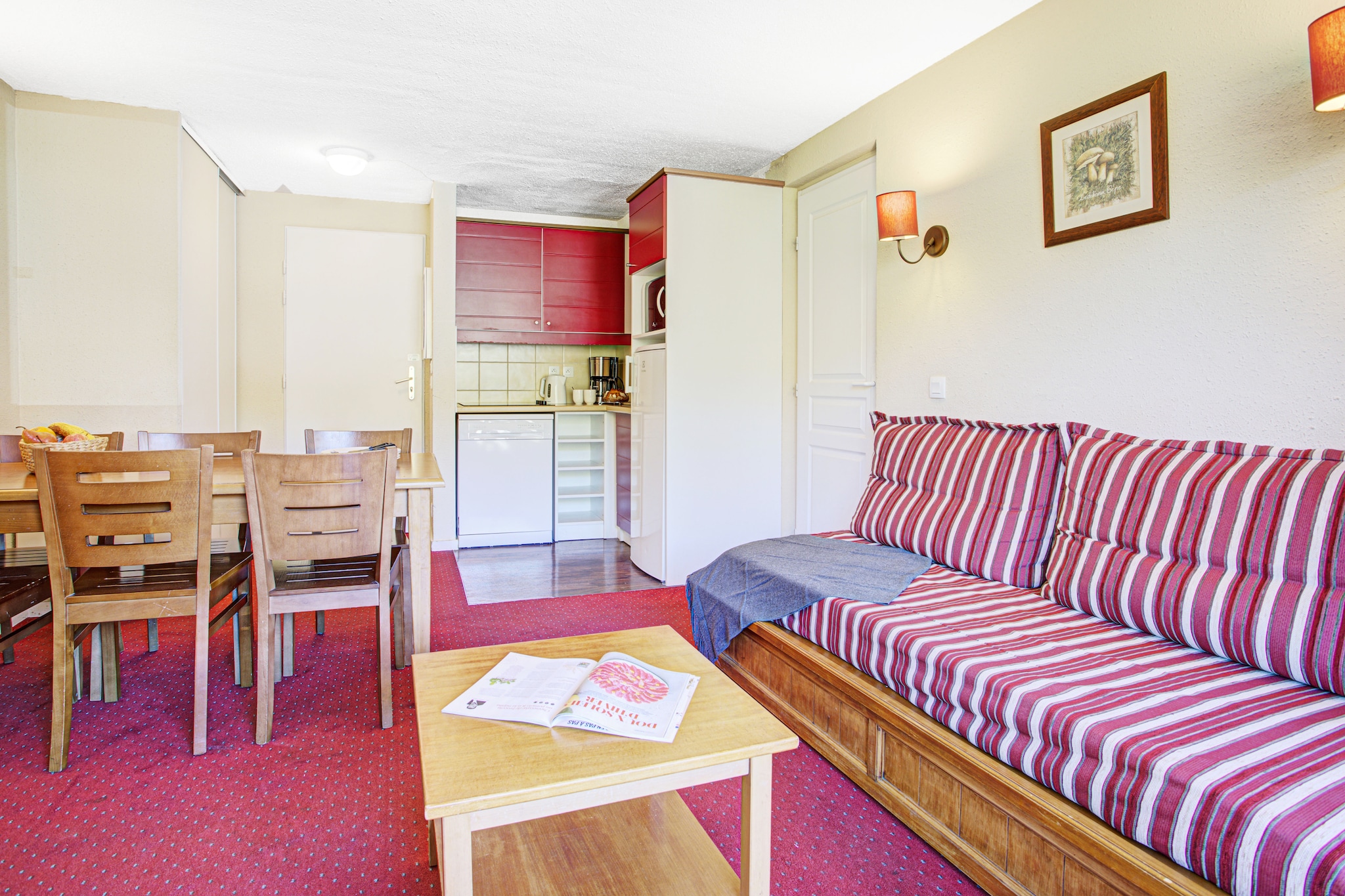 Résidence Pierre & Vacances le Séquoia Apartment 6 people - 1 bedroom + 1 sleeping alcove - Woonkamer