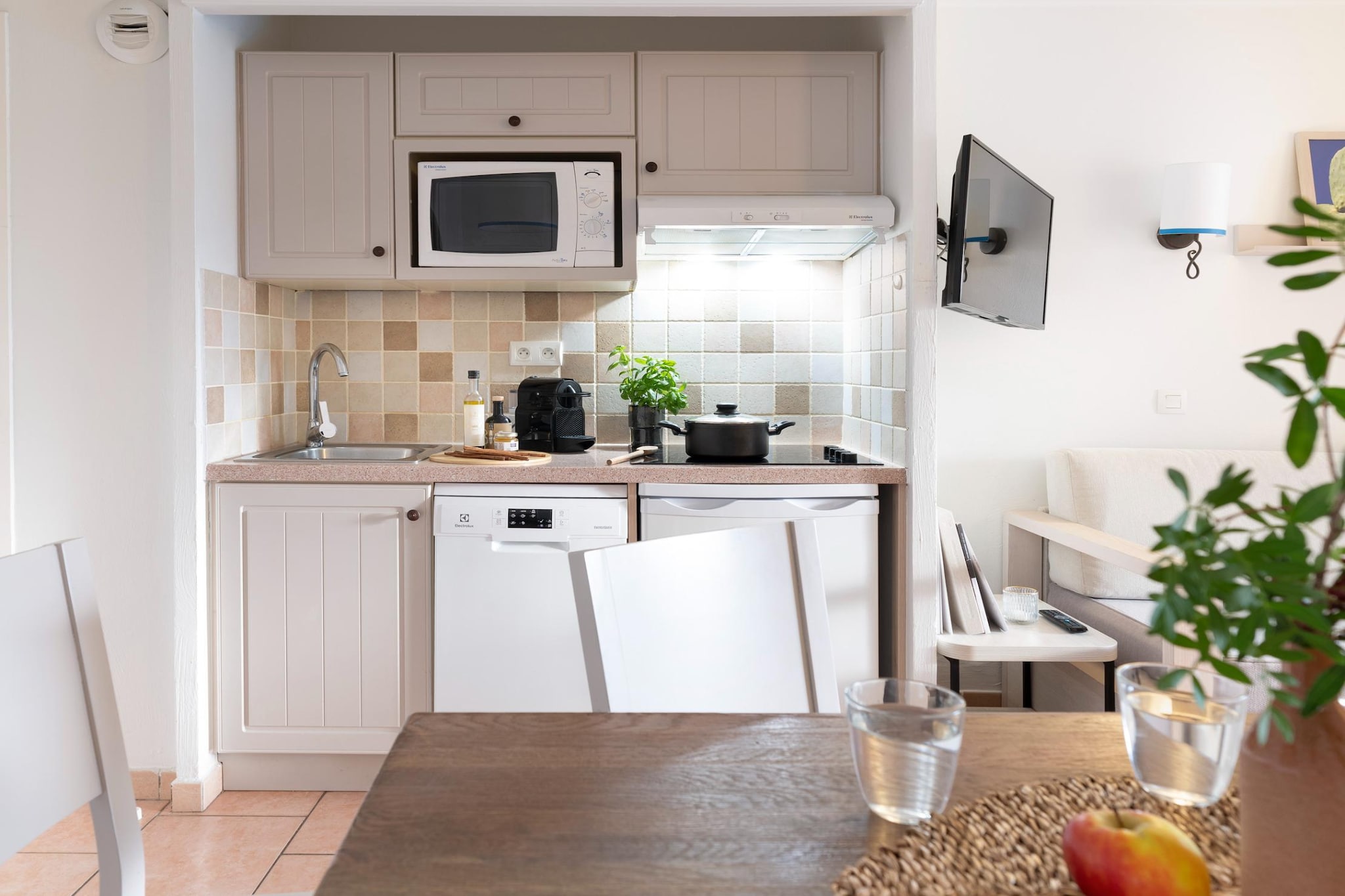 P&V Premium les Calanques des Issambres Apartment 4 people - 1 bedroom - Terrace or balcony - Keuken
