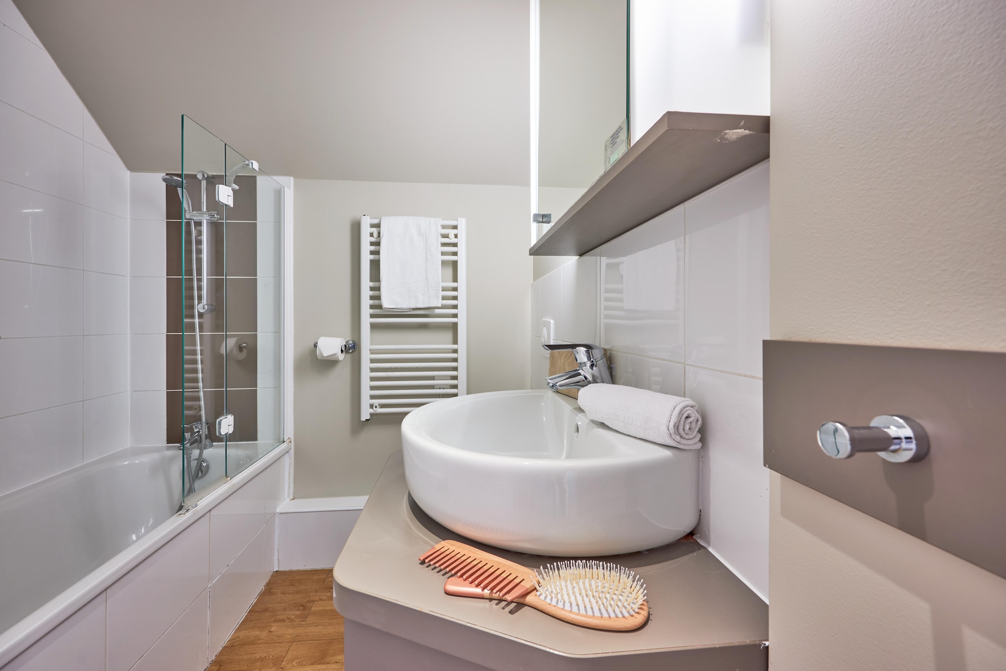 Pierre & Vacances Le Chant des Oiseaux Apartment 4 people - 1 bedroom - Terrace or balcony - Badkamer
