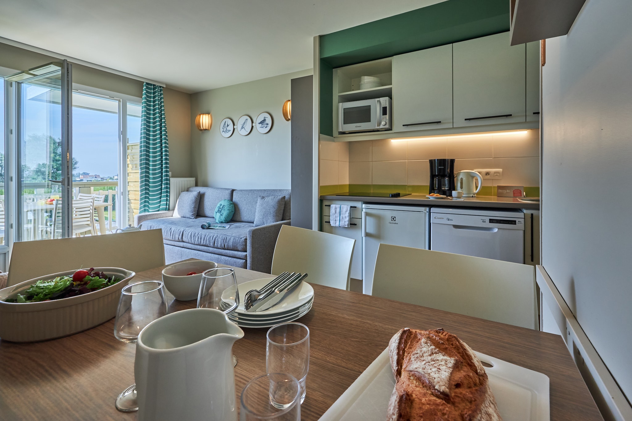 Pierre & Vacances Le Chant des Oiseaux Apartment 5 people - 1 bedroom - Terrace or balcony - Eetkamer