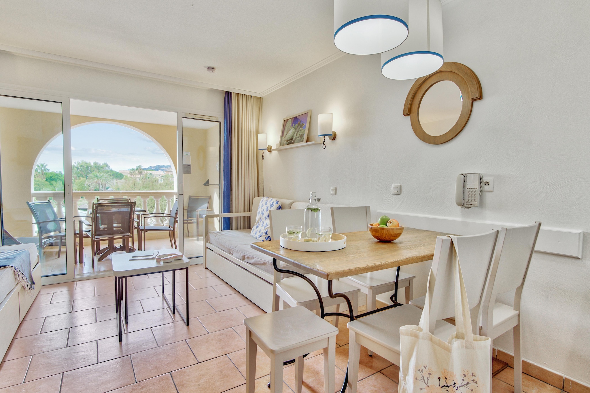 P&V Premium les Calanques des Issambres Studio 4 people - 1 sleeping alcove - Terrace or balcony - Eetkamer