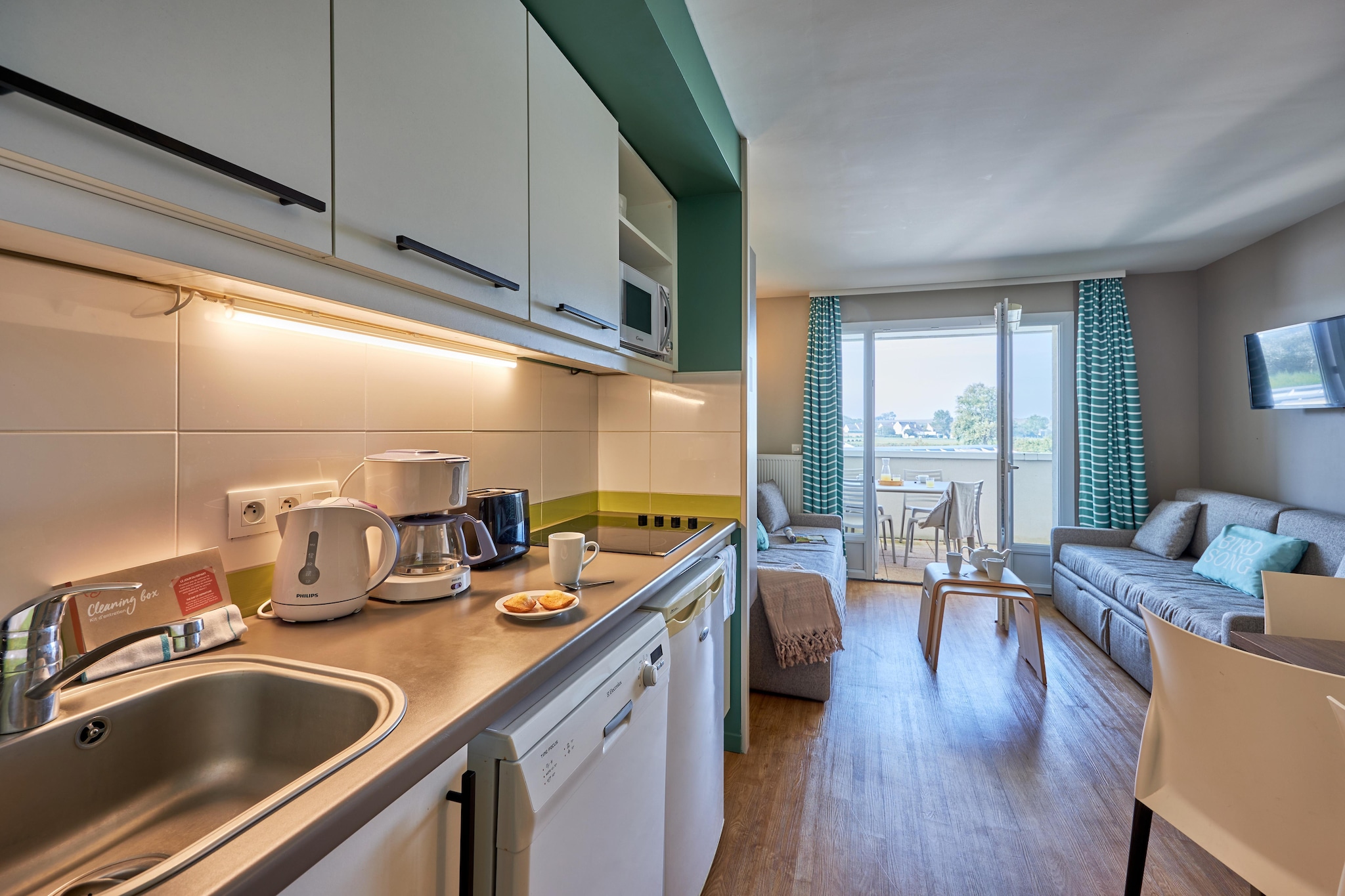 Pierre & Vacances Le Chant des Oiseaux Apartment 5 people - 1 bedroom - Terrace or balcony - Bocage view - Keuken