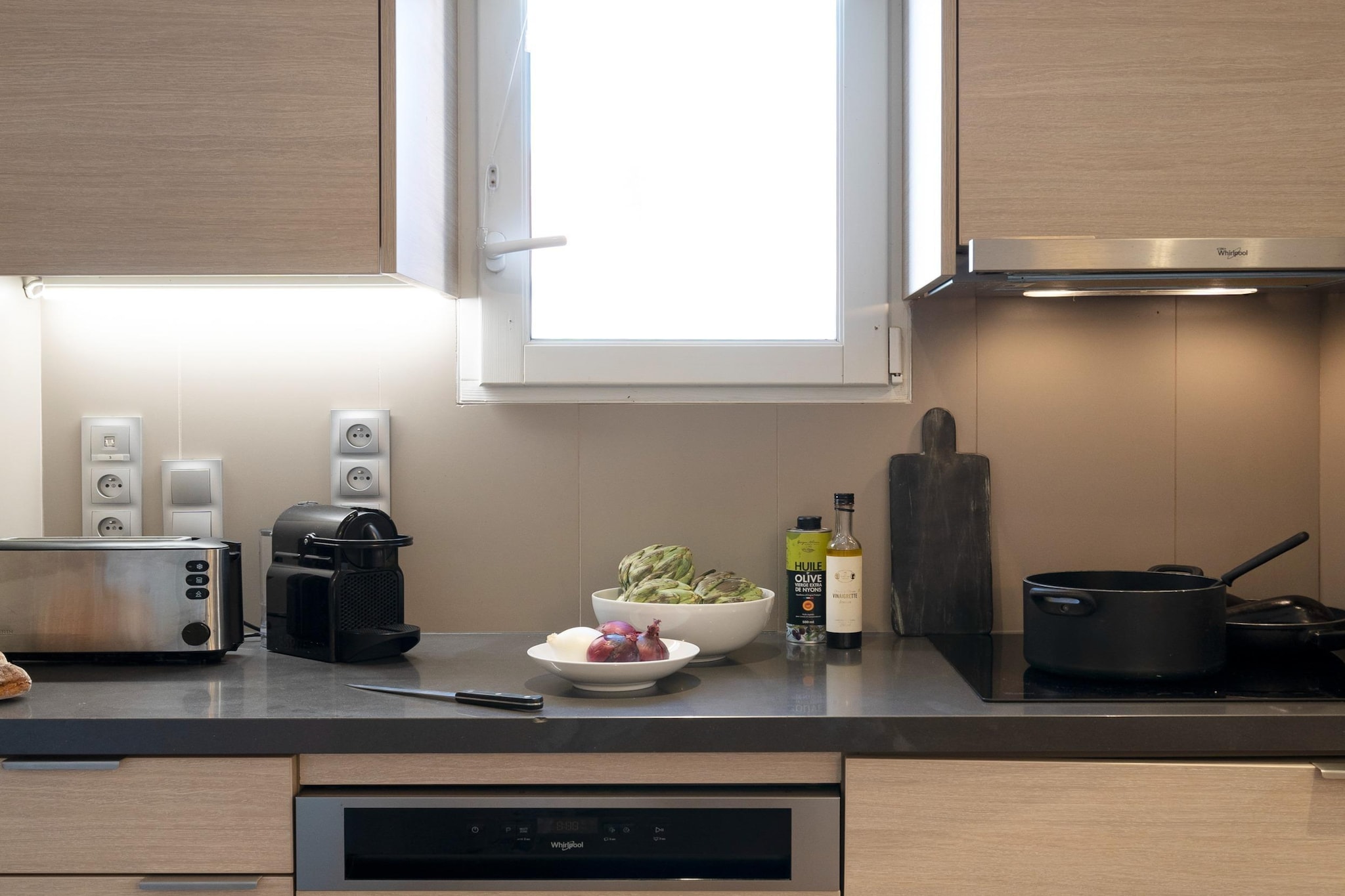 Pierre &Vacances Premium Presqu'île de La Touques apartment 8 people - 3 bedrooms - Terrace or balcony - Harbor buildings - Keuken