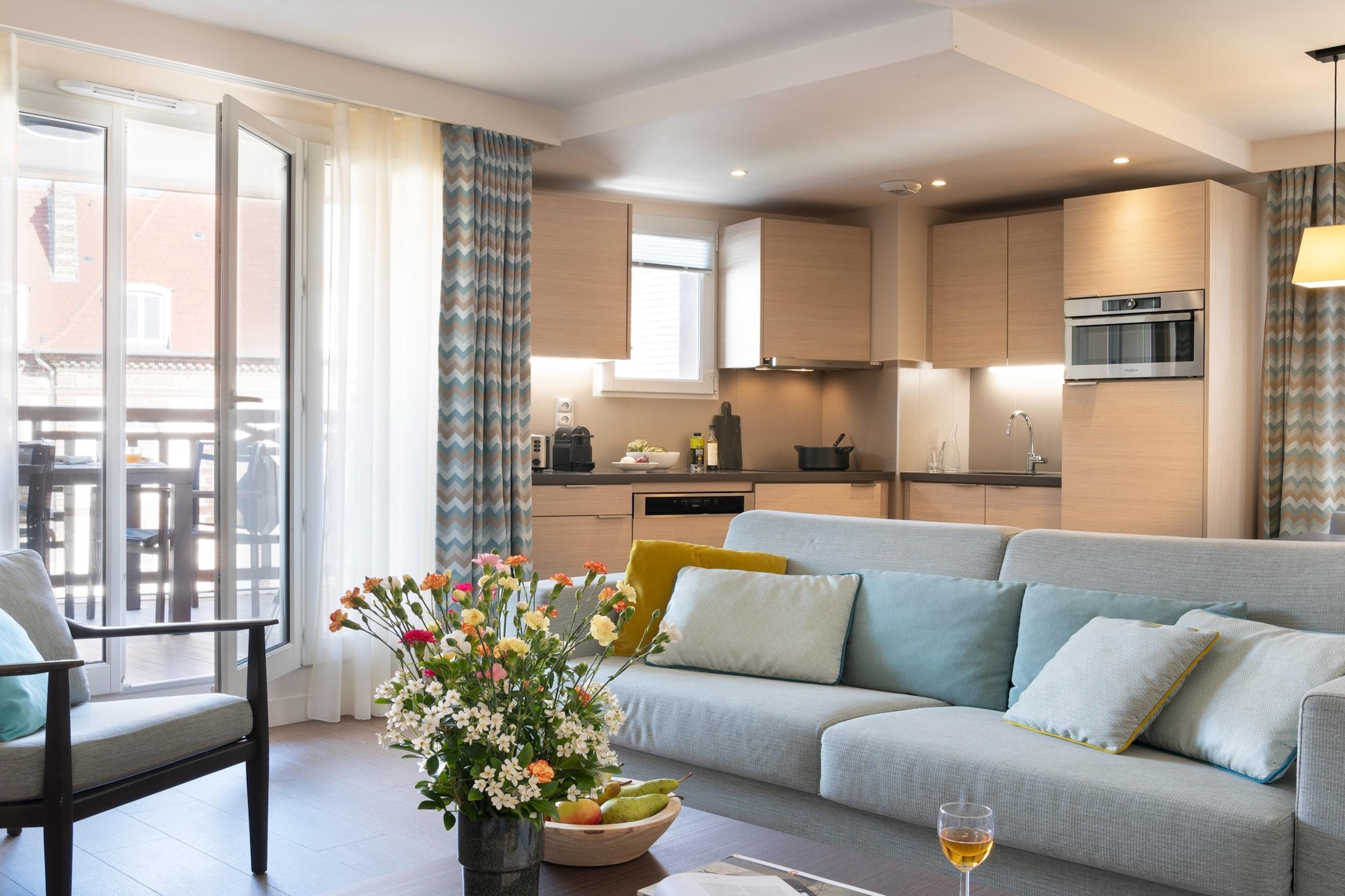 Pierre &Vacances Premium Presqu'île de La Touques apartment 8 people - 3 bedrooms - Terrace or balcony - Harbor buildings