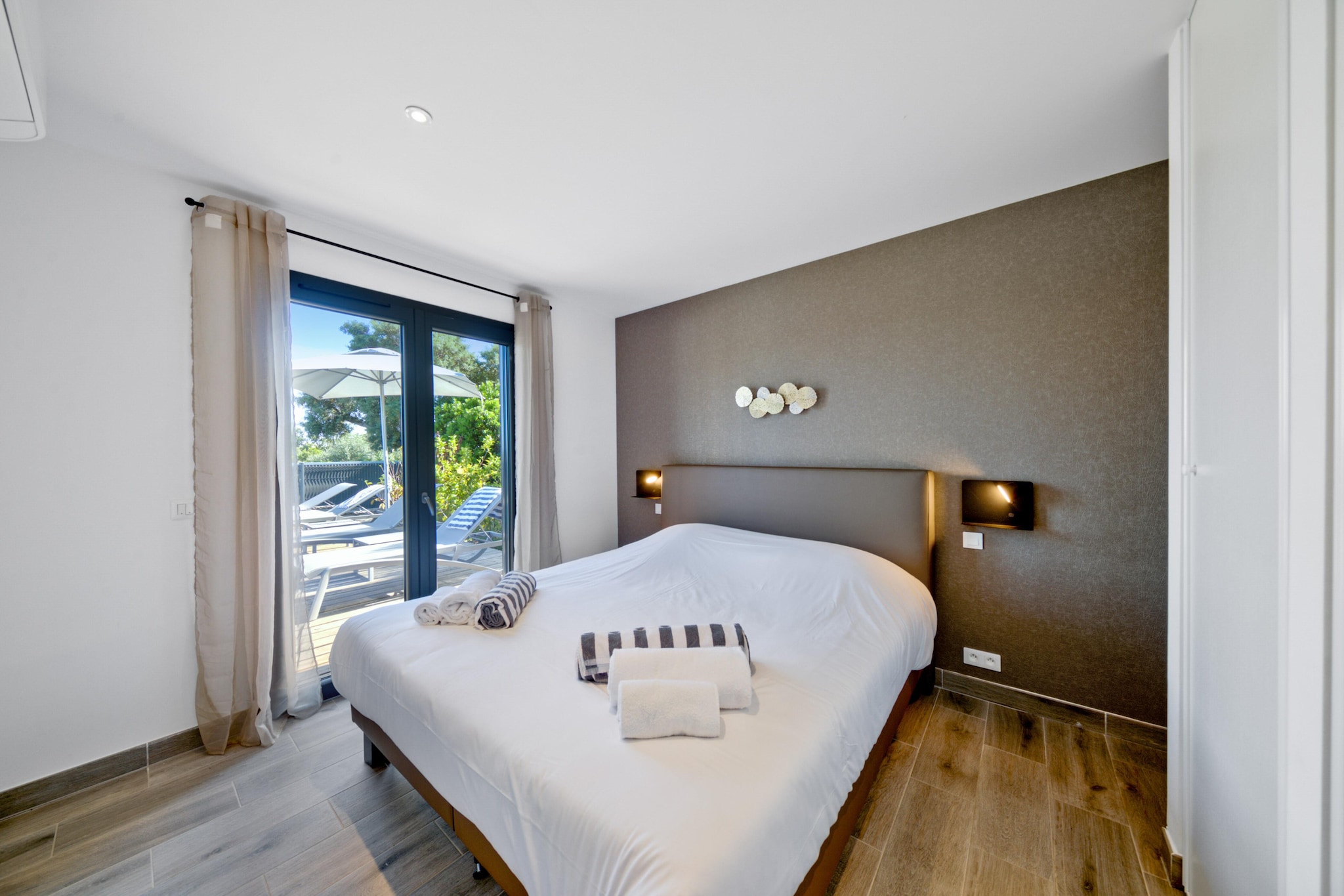 Résidence PV Les Terrasses d'Arsella House - 8 people - 4 bedrooms - Air conditioned - 4m private swimming pool - Terrace - Slaapkamer