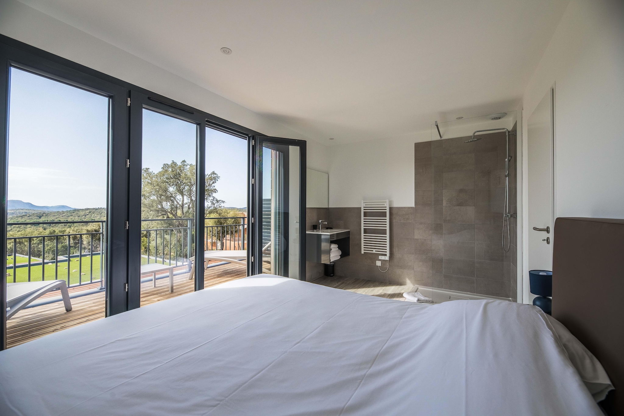 Résidence PV Les Terrasses d'Arsella House - 6 people - 3 bedrooms - Duplex - Air conditioned - 4m private swimming pool - Terrace - Slaapkamer