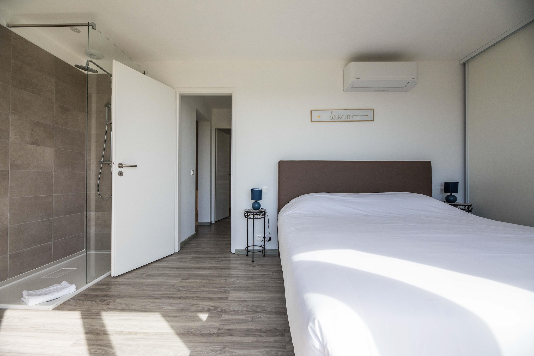 Résidence PV Les Terrasses d'Arsella House - 6 people - 3 bedrooms - Duplex - Air conditioned - 4m private swimming pool - Terrace - Slaapkamer
