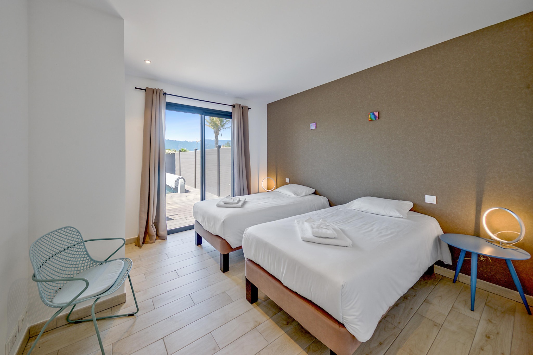 Résidence Premium Pierre & Vacances Vesna Rossa Villa - 6 people - 3 bedrooms - Air conditioned - 7m private pool - Garden - Bedroom