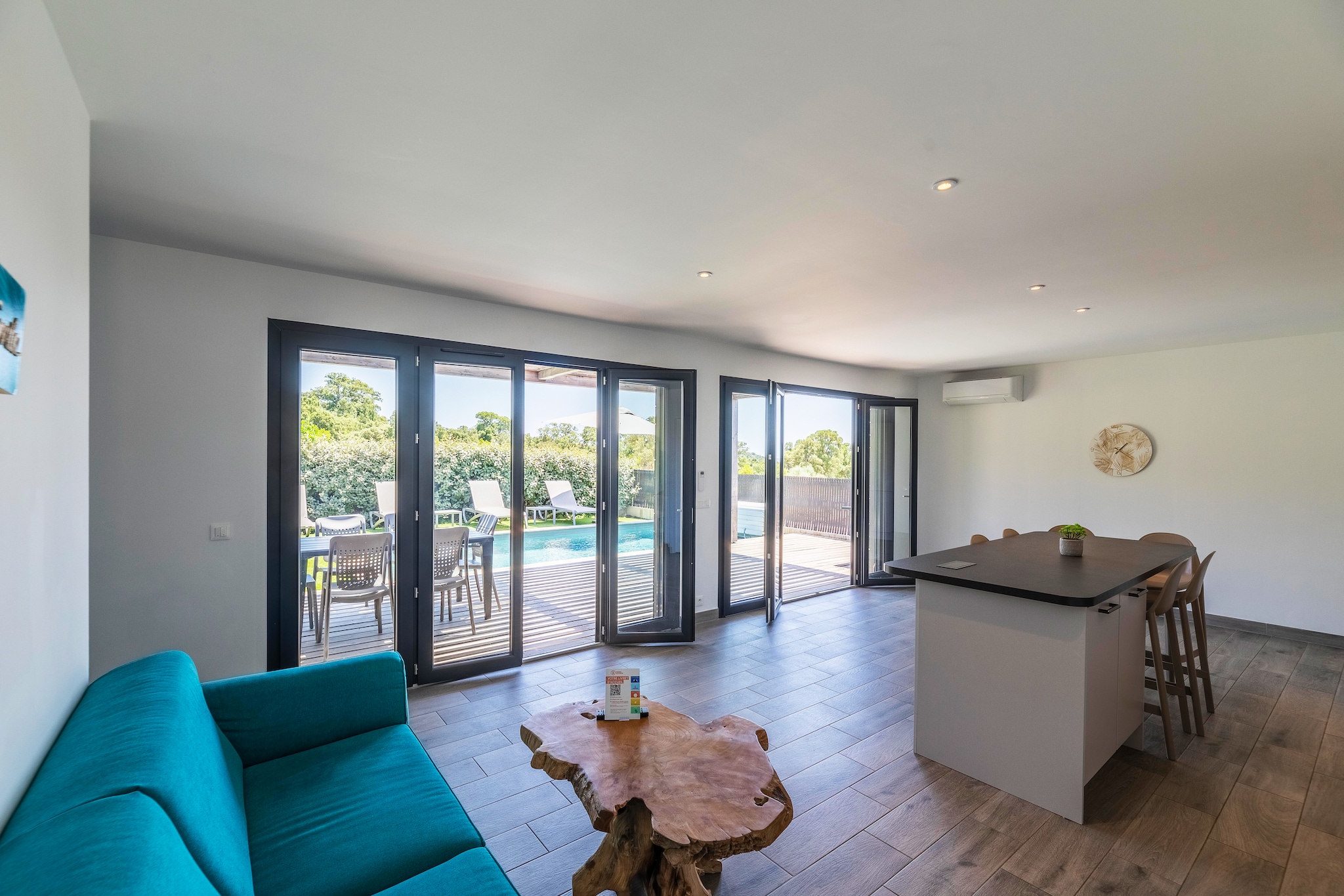 Résidence PV Les Terrasses d'Arsella House - 6 people - 3 bedrooms - Air conditioned - 7m private swimming pool - Garden - Woonkamer
