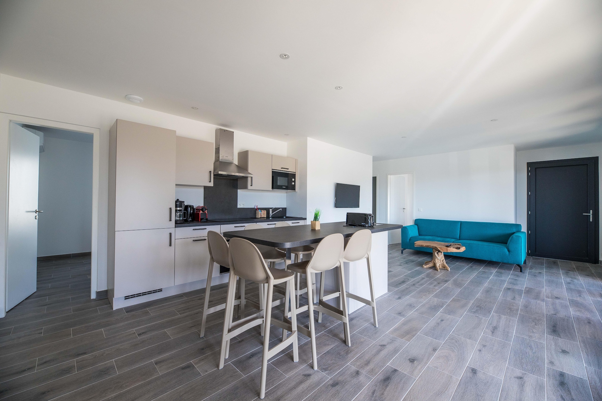 Résidence PV Les Terrasses d'Arsella House - 6 people - 3 bedrooms - Air conditioned - 7m private swimming pool - Garden - Woonkamer