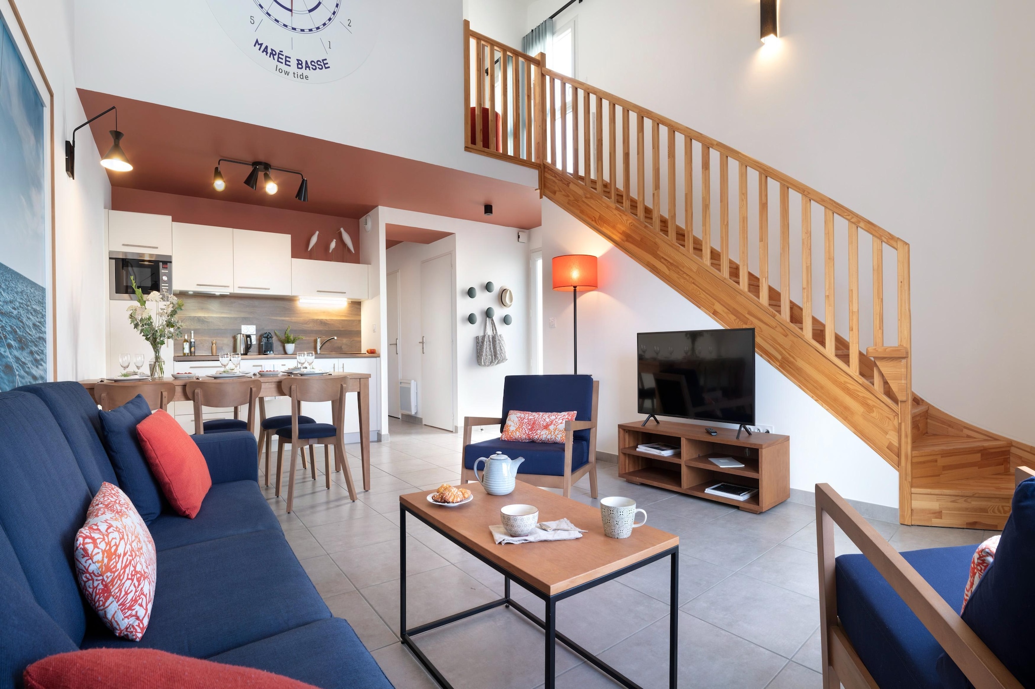 Résidence P&V Premium Les Villas d’Olonne House - 6 people - 3 bedrooms - Duplex - Individual swimming pool - Salon