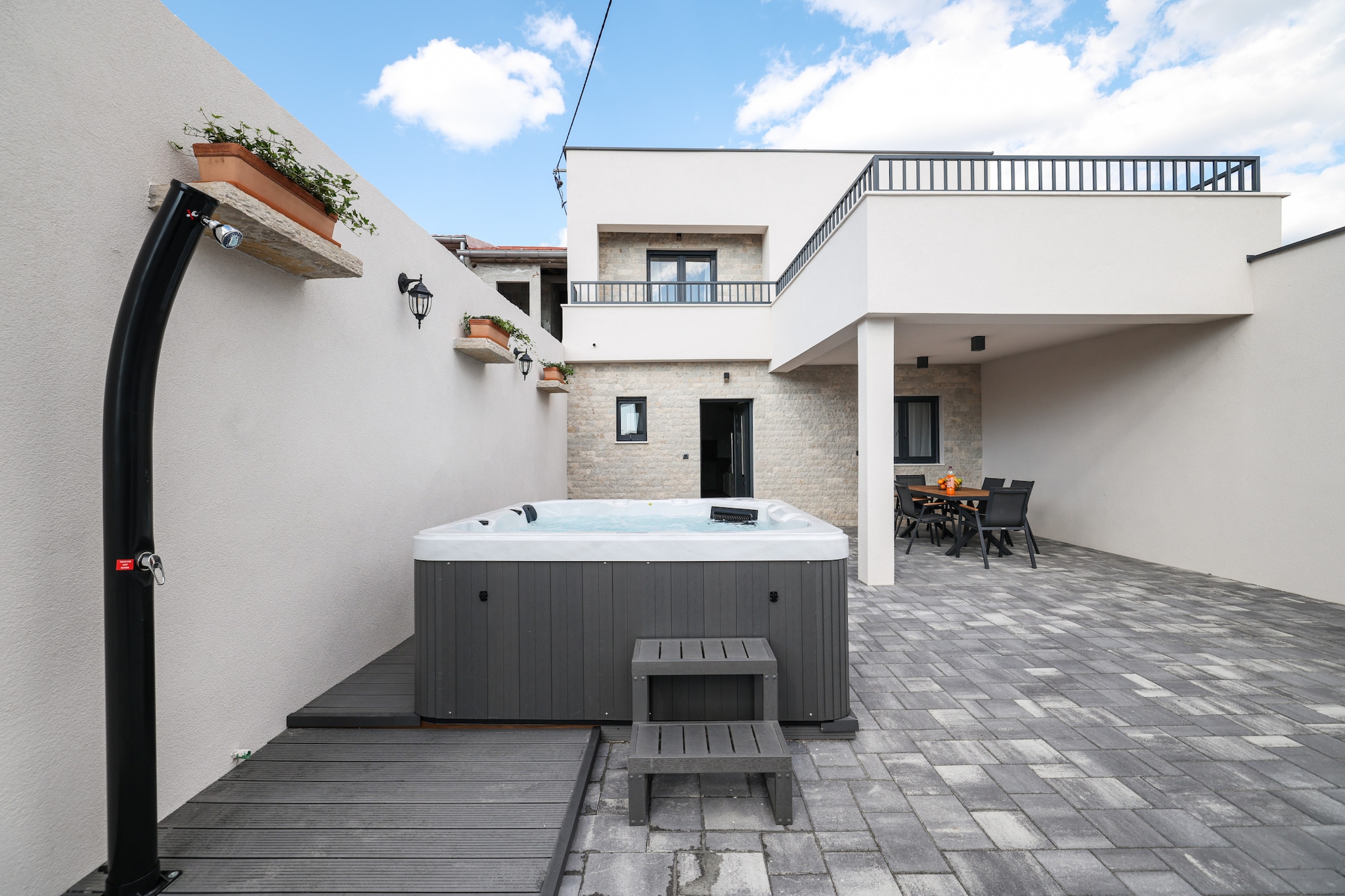 Villa Ruzarija with jacuzzi - Terrace