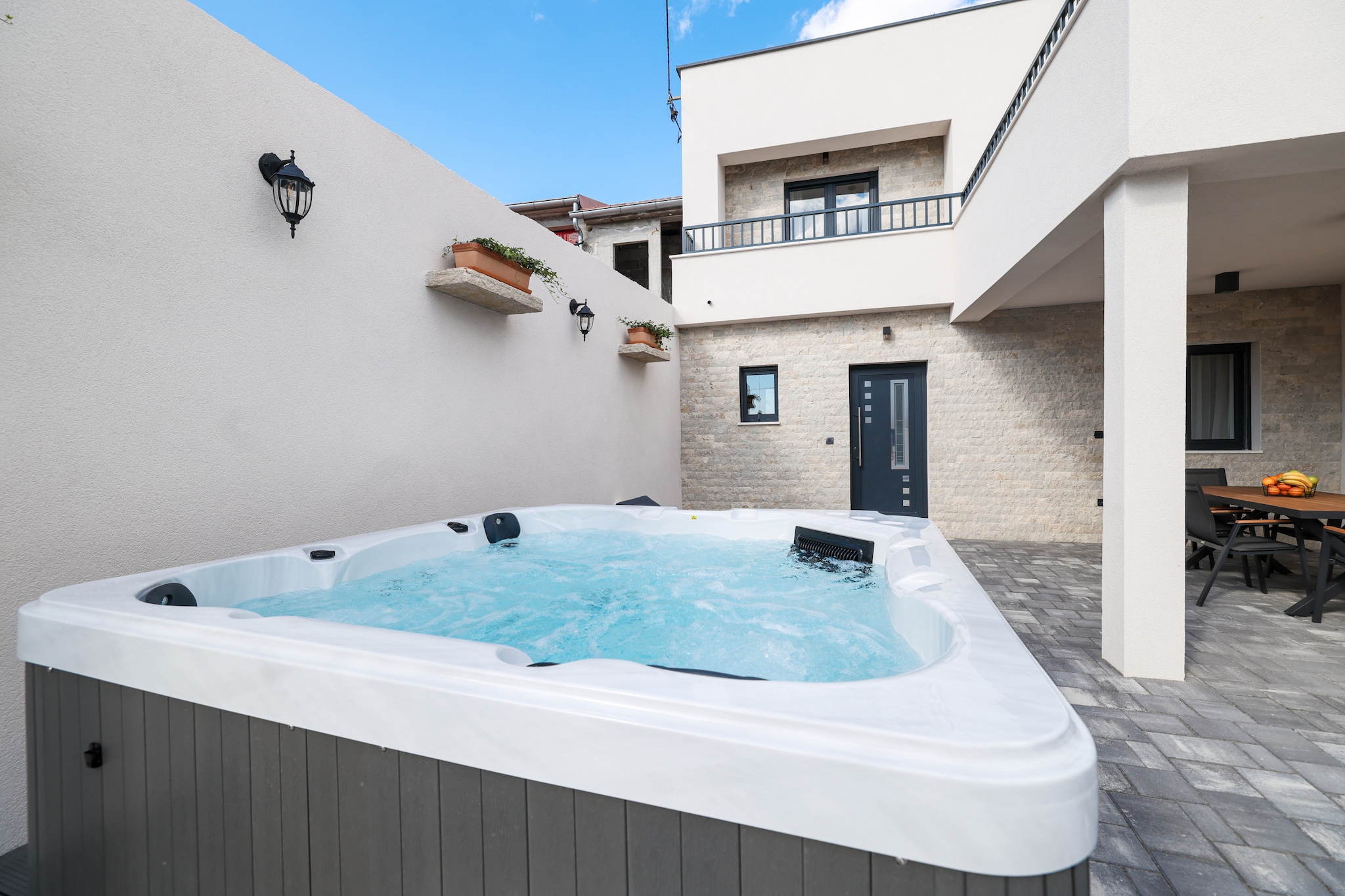 Villa Ruzarija with jacuzzi - Terrace