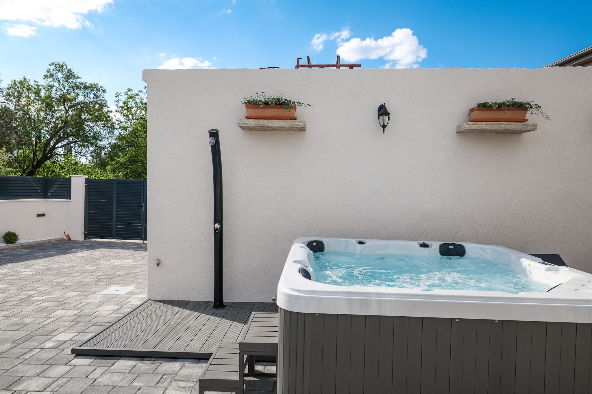 Villa Ruzarija with jacuzzi - Terrace