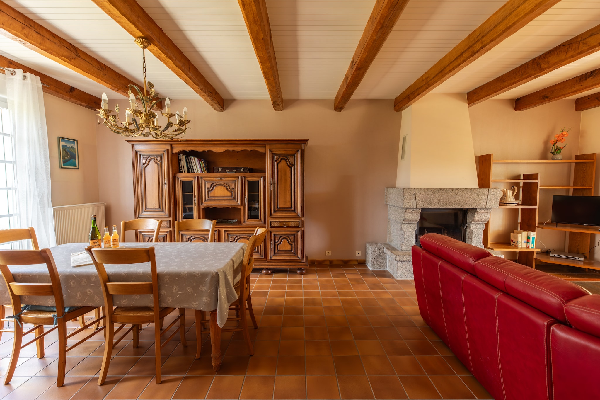 Maison de vacances avec veranda à St Renan - Eetkamer
