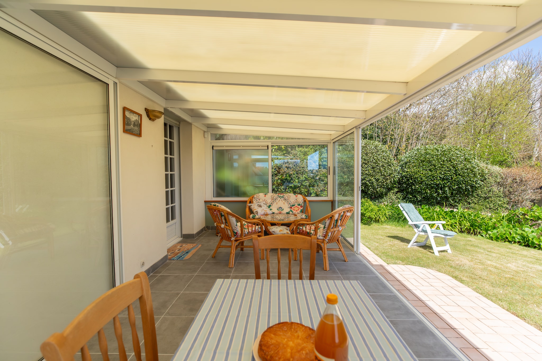 Maison de vacances avec veranda à St Renan - Woonkamer