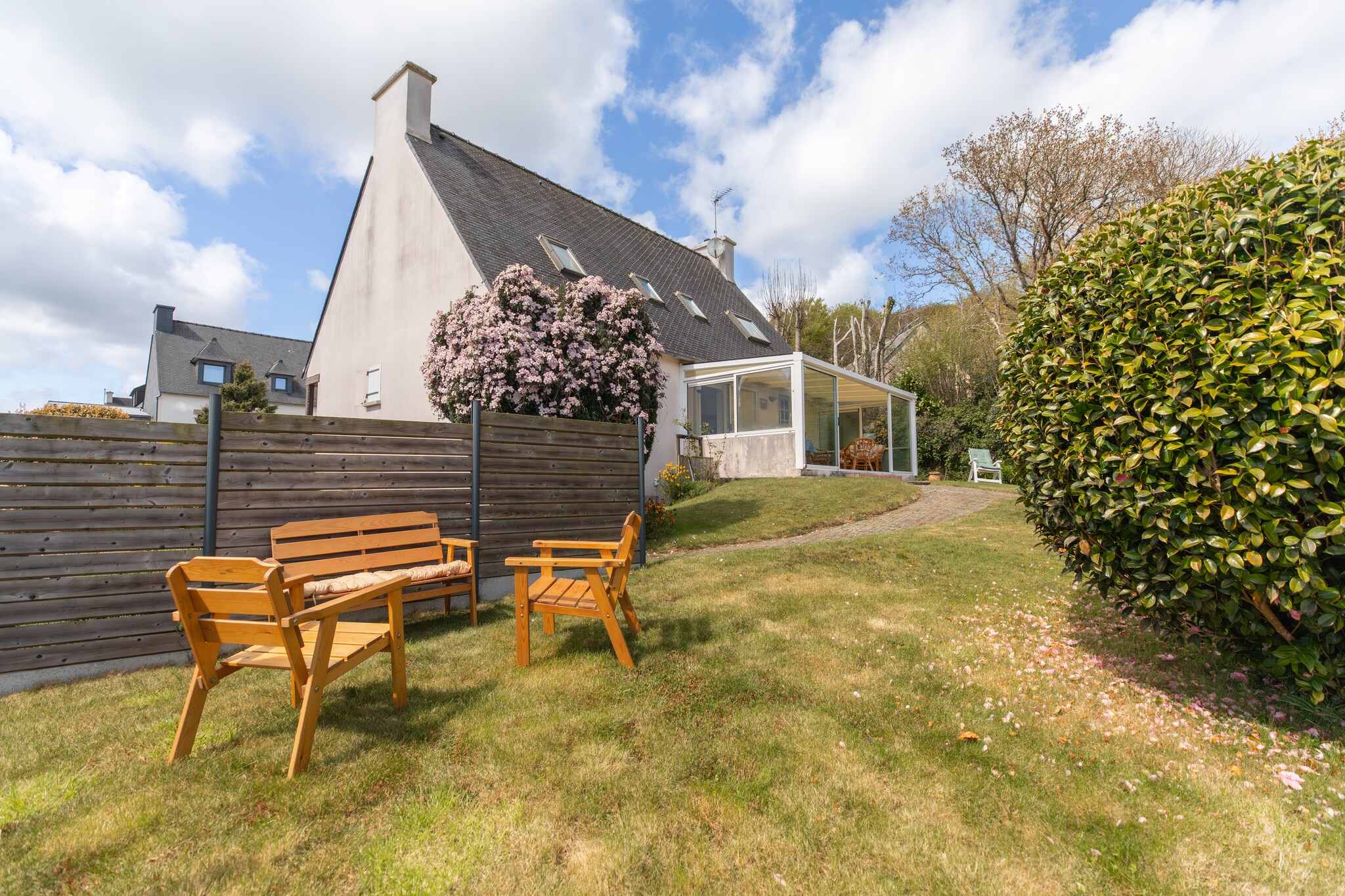 Maison de vacances avec veranda à St Renan - Tuinen zomer