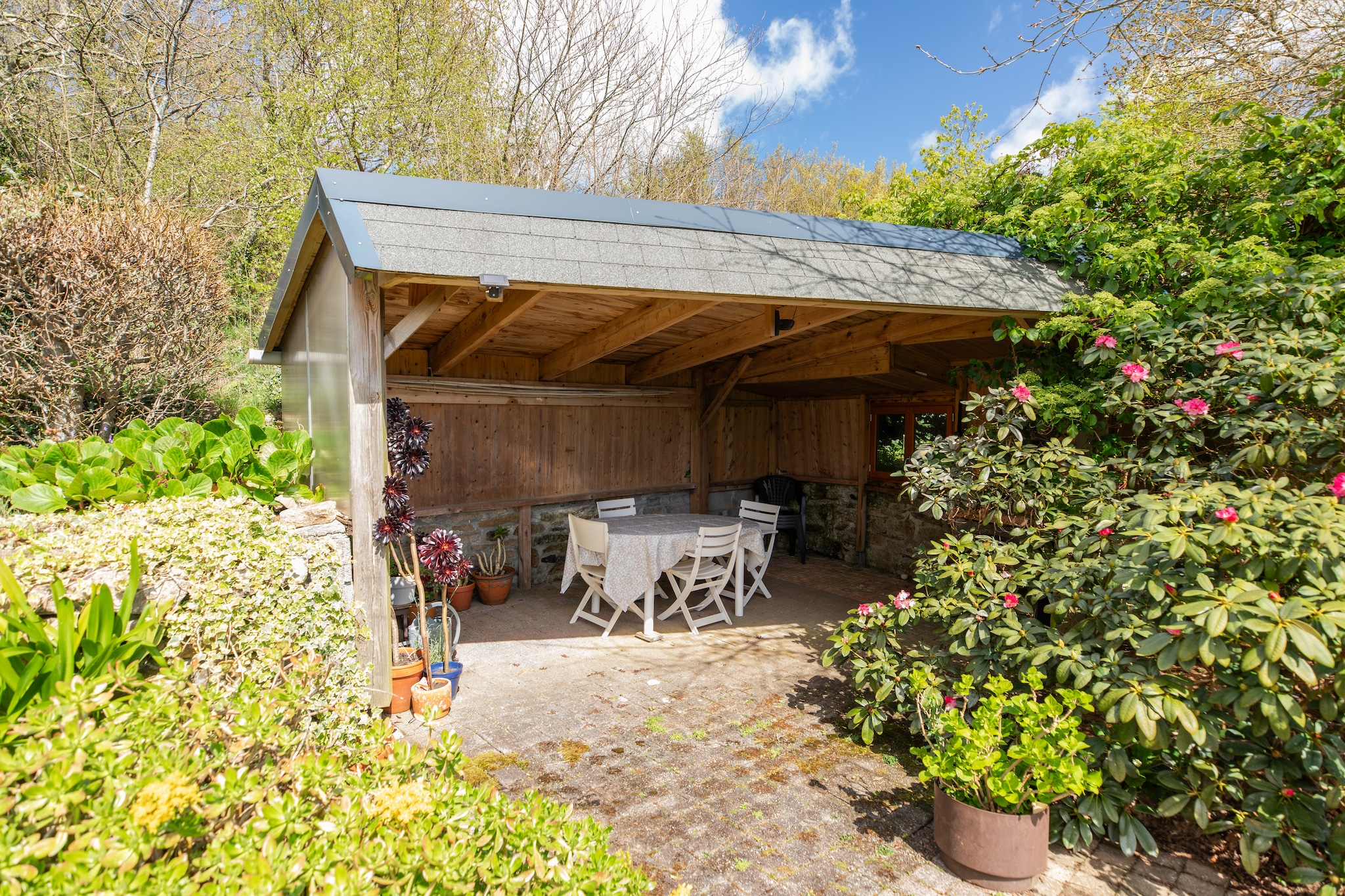 Maison de vacances avec veranda à St Renan - Tuinen zomer
