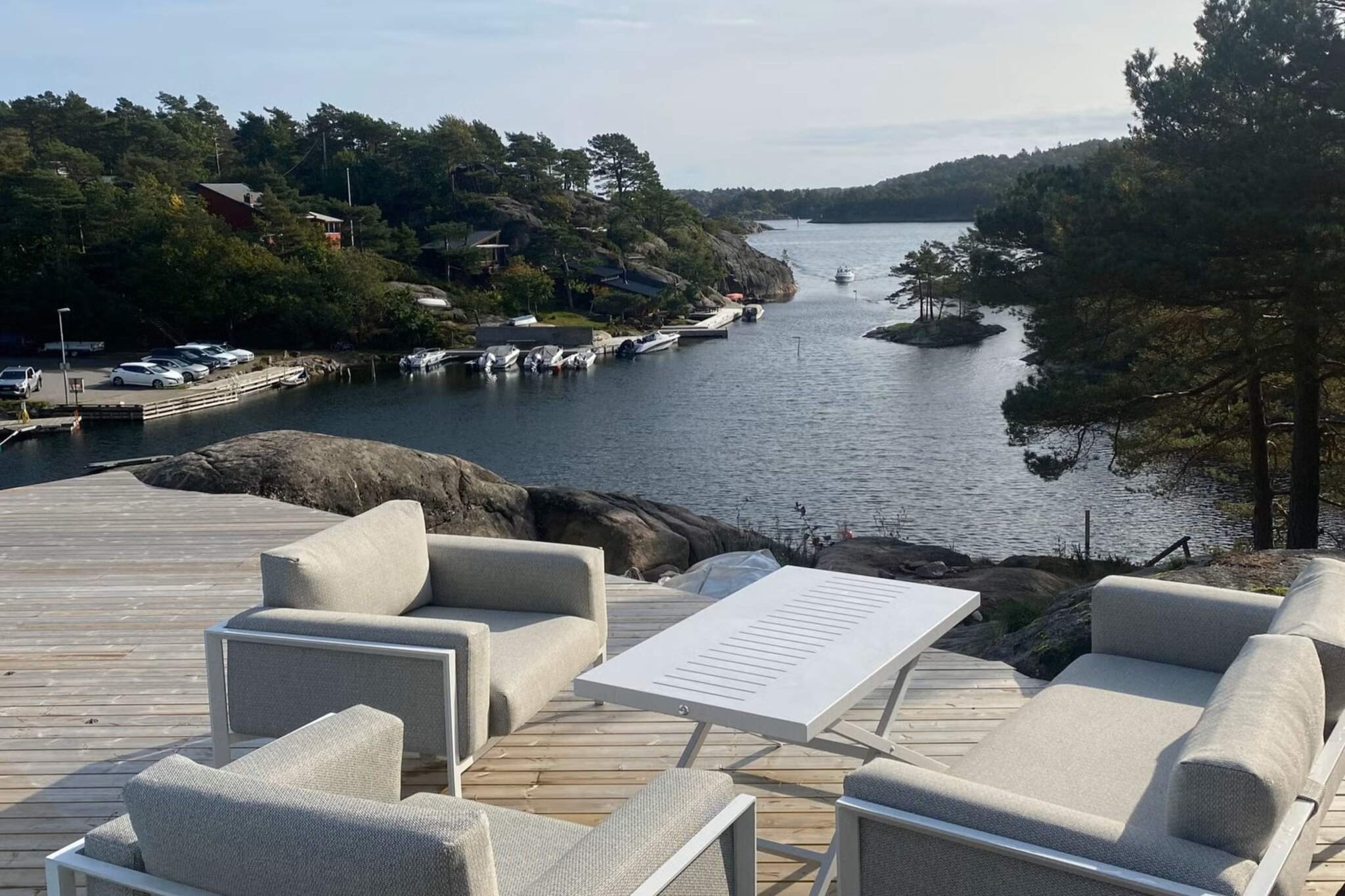 4 Sterne Ferienhaus in Sogne - Wasserblick